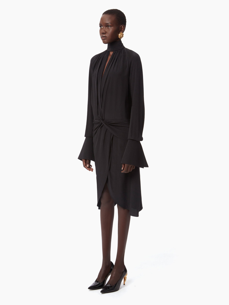 NINA RICCI HIGH NECK MIDI DRESS outlook