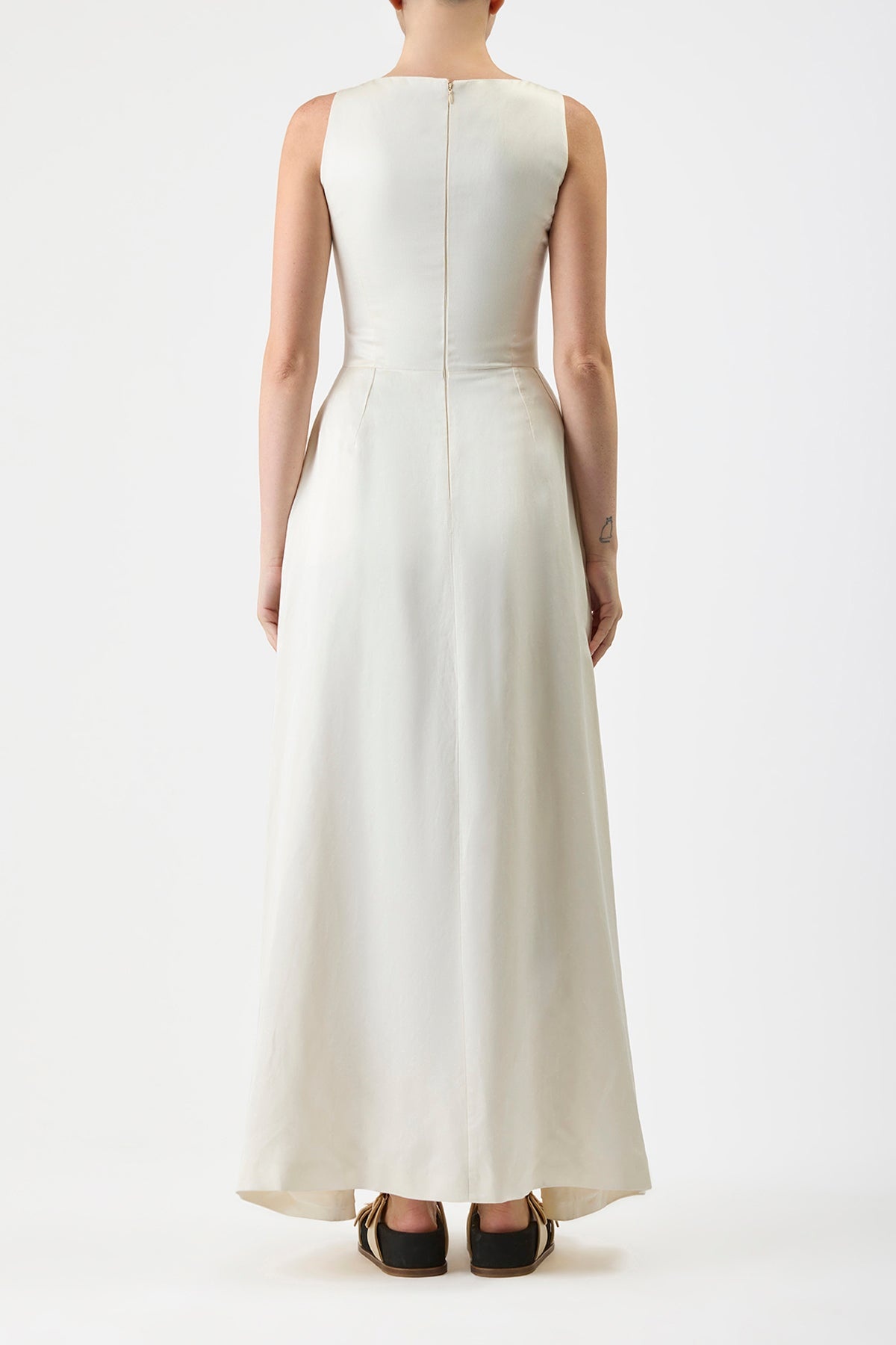 Sven Dress in Silk Linen - 4