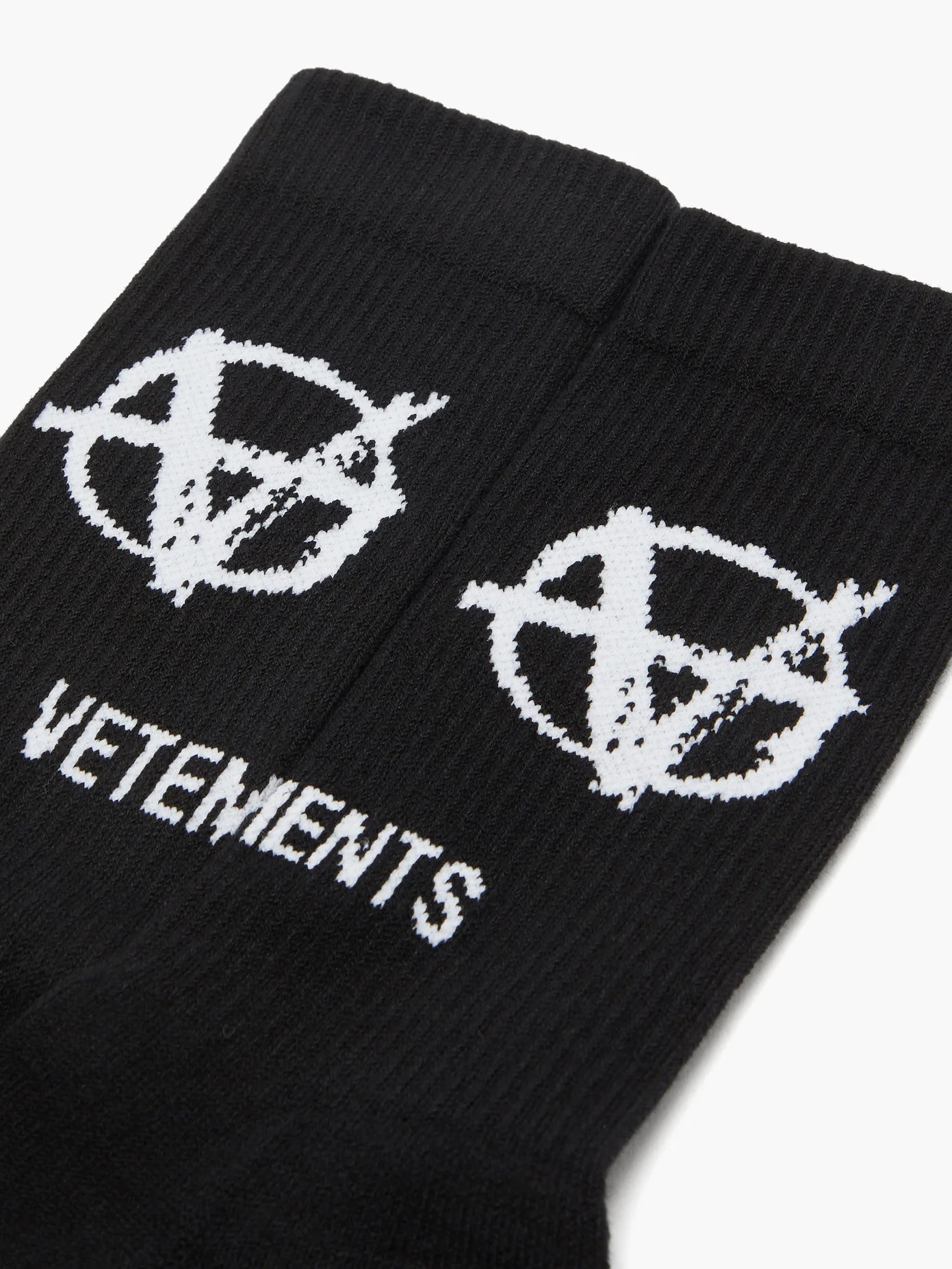 Anarchy logo-jacquard cotton-blend socks - 2