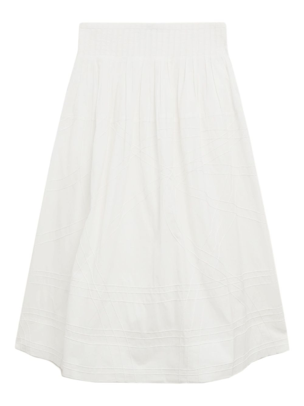 pleated embroidered skirt - 3