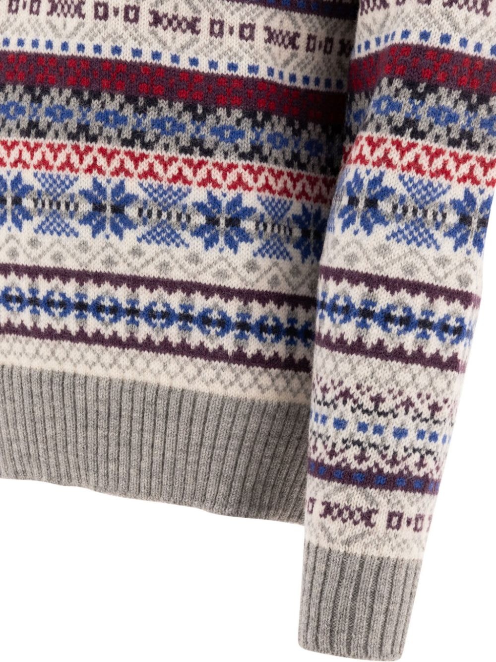 intarsia knit jumper - 4