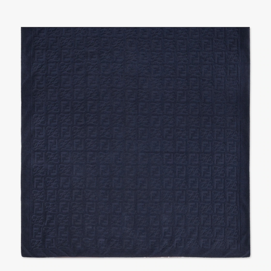Blue cotton beach towel 2