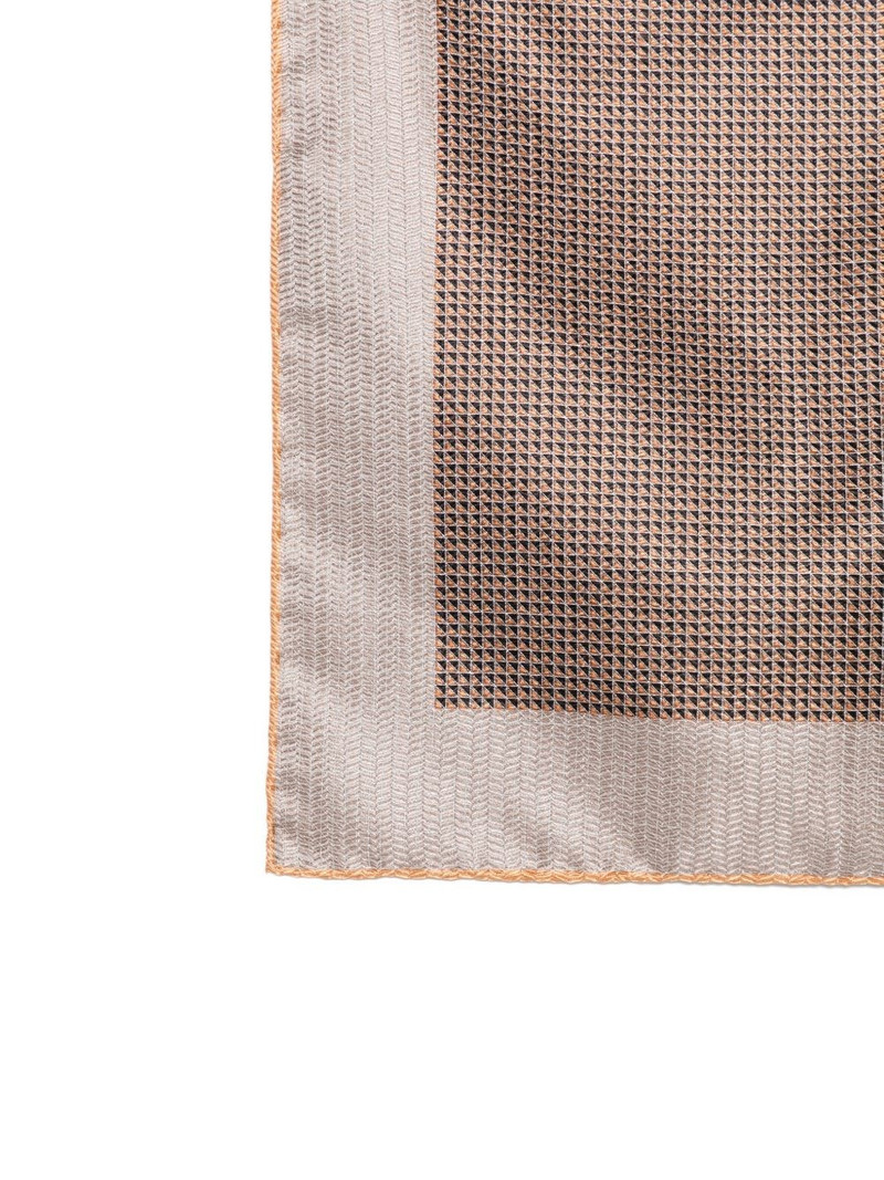 Brioni Pritned silk foulard outlook