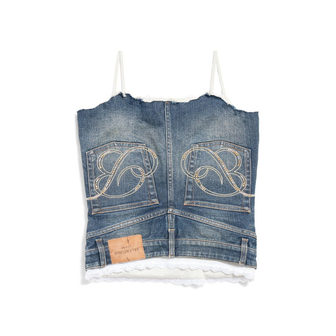 Women's Patched Tank Top in Dark Blue - 6