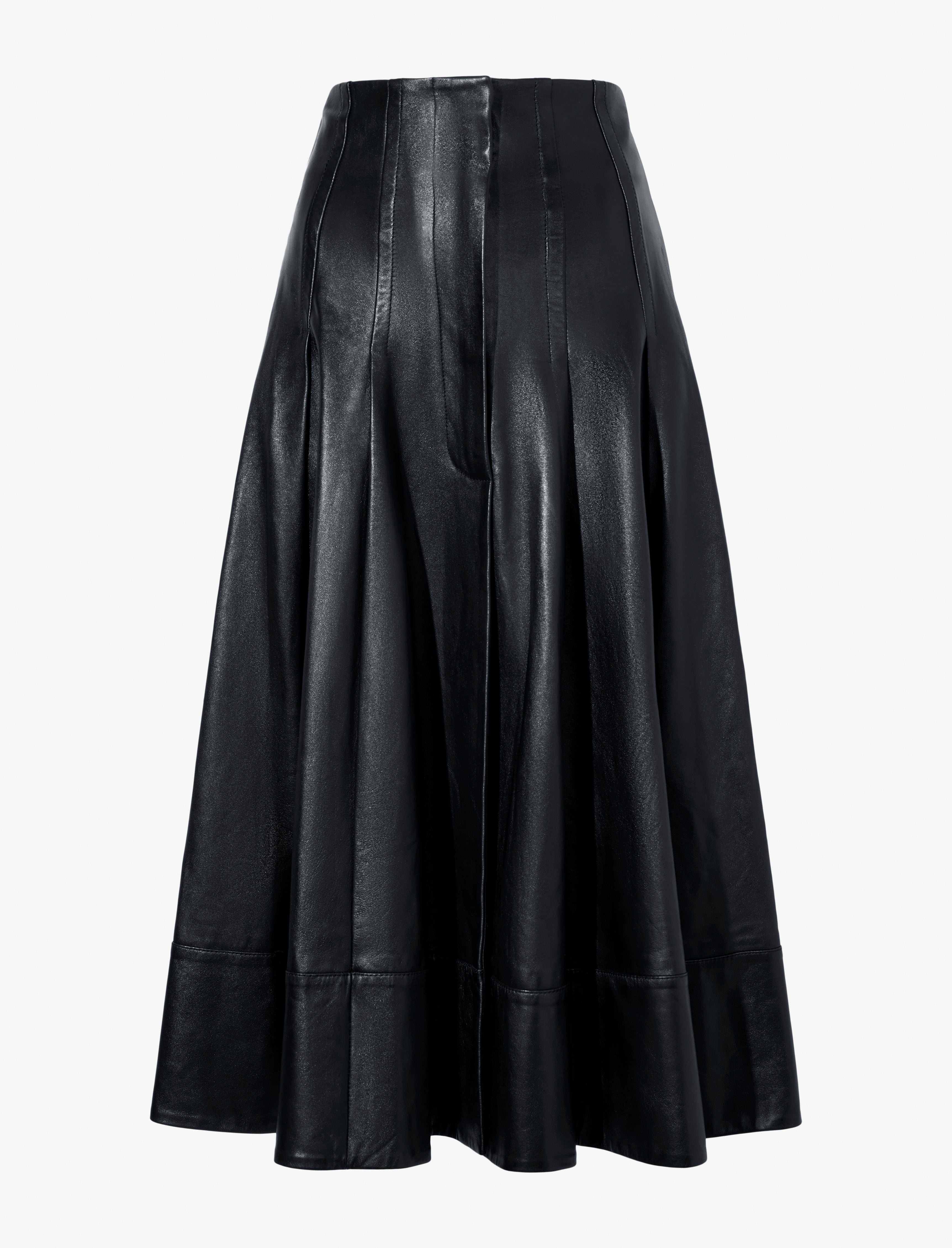 Moore Skirt in Glossy Leather - 1