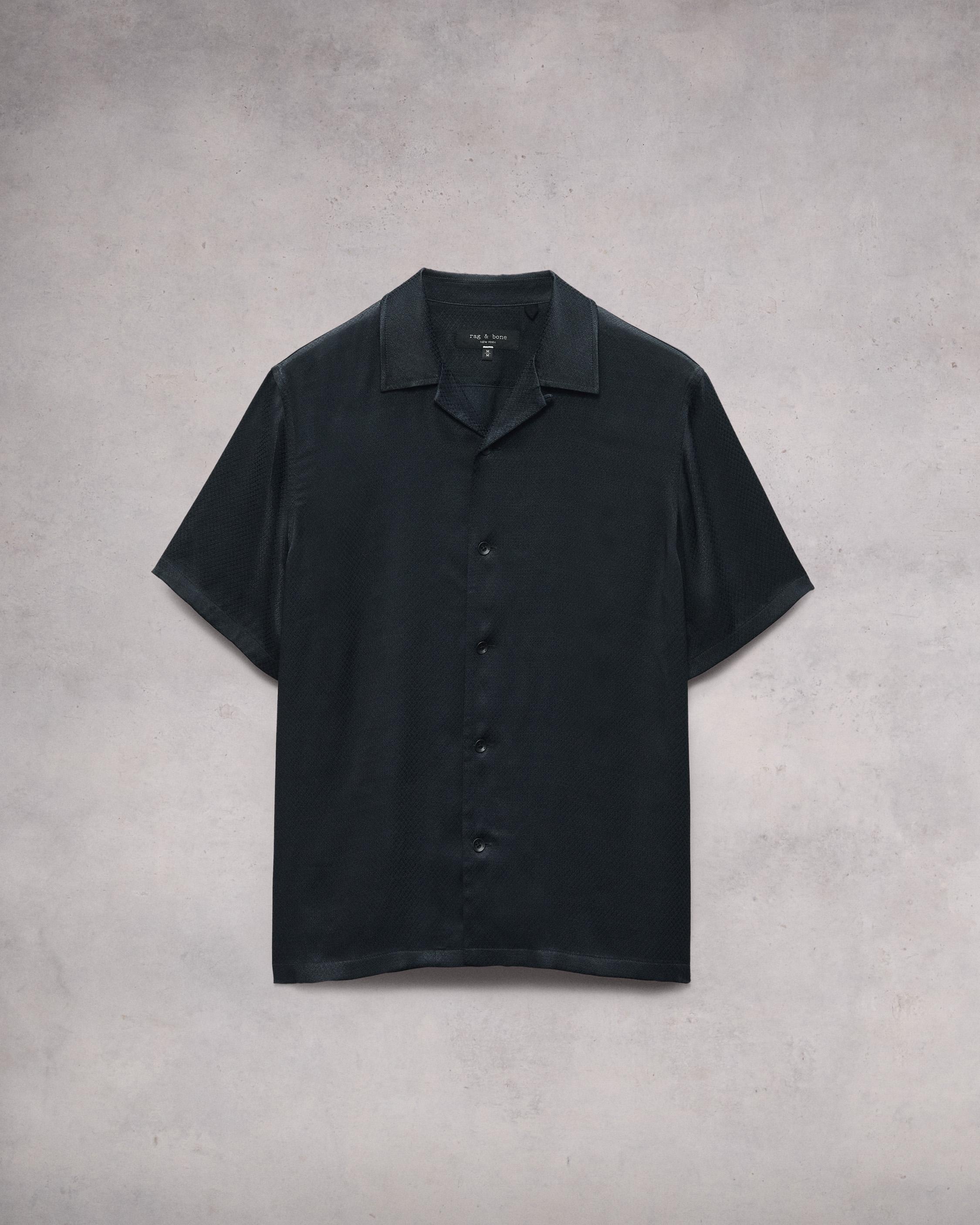 Avery Jacquard Viscose Shirt
Relaxed Fit Button Down - 1