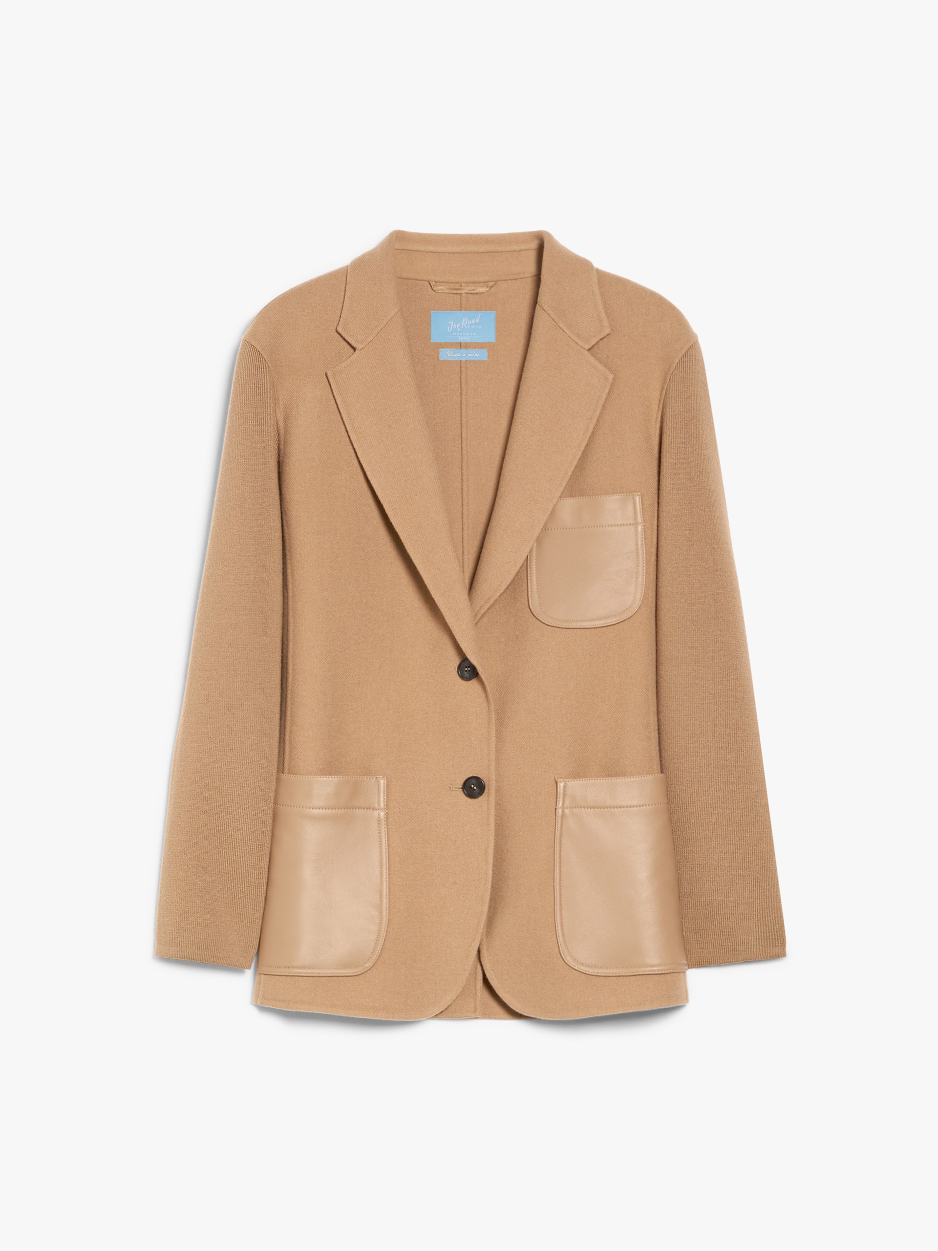 UNICUM Wool twill and knit fabric jacket - 1