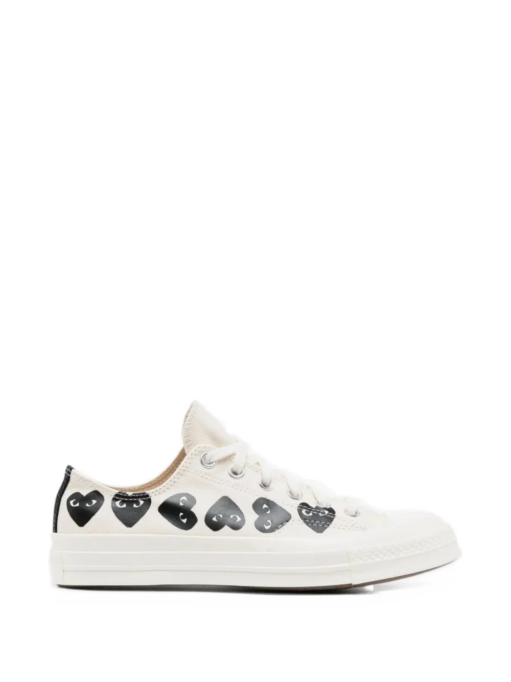 heart-print low-top sneakers - 1
