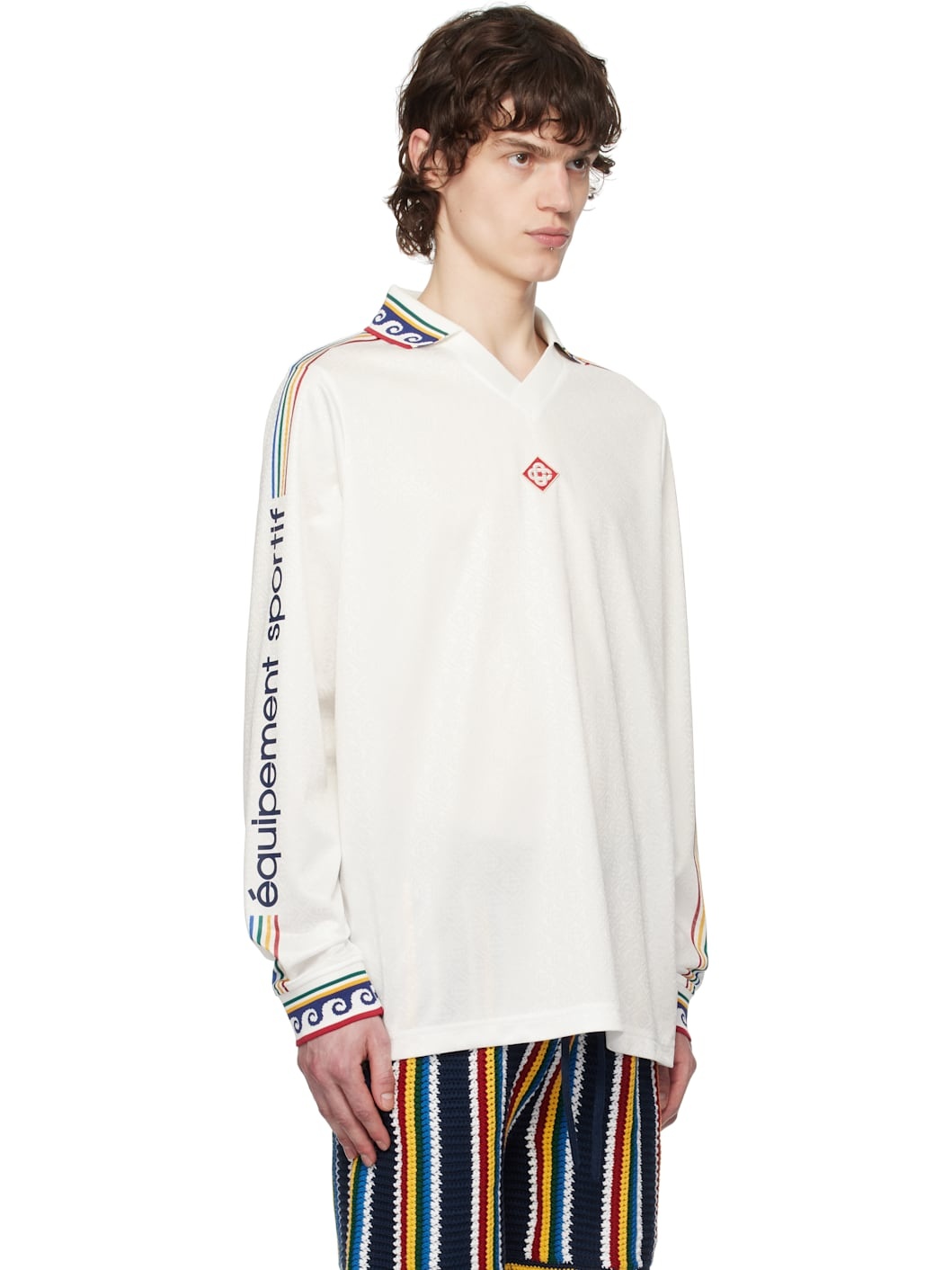 Off-White Jacquard Monogram Football Polo - 2