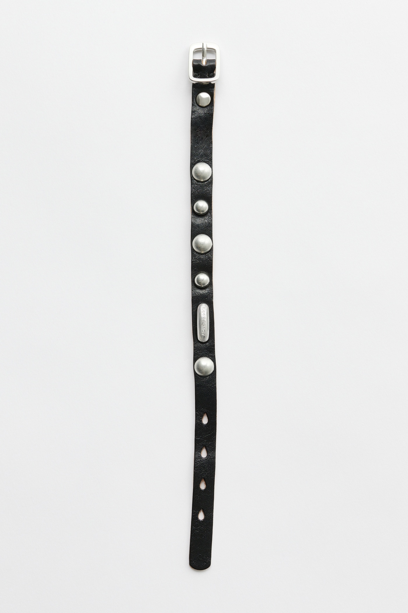 Super Slim Bracelet Deep Black Leather - 3