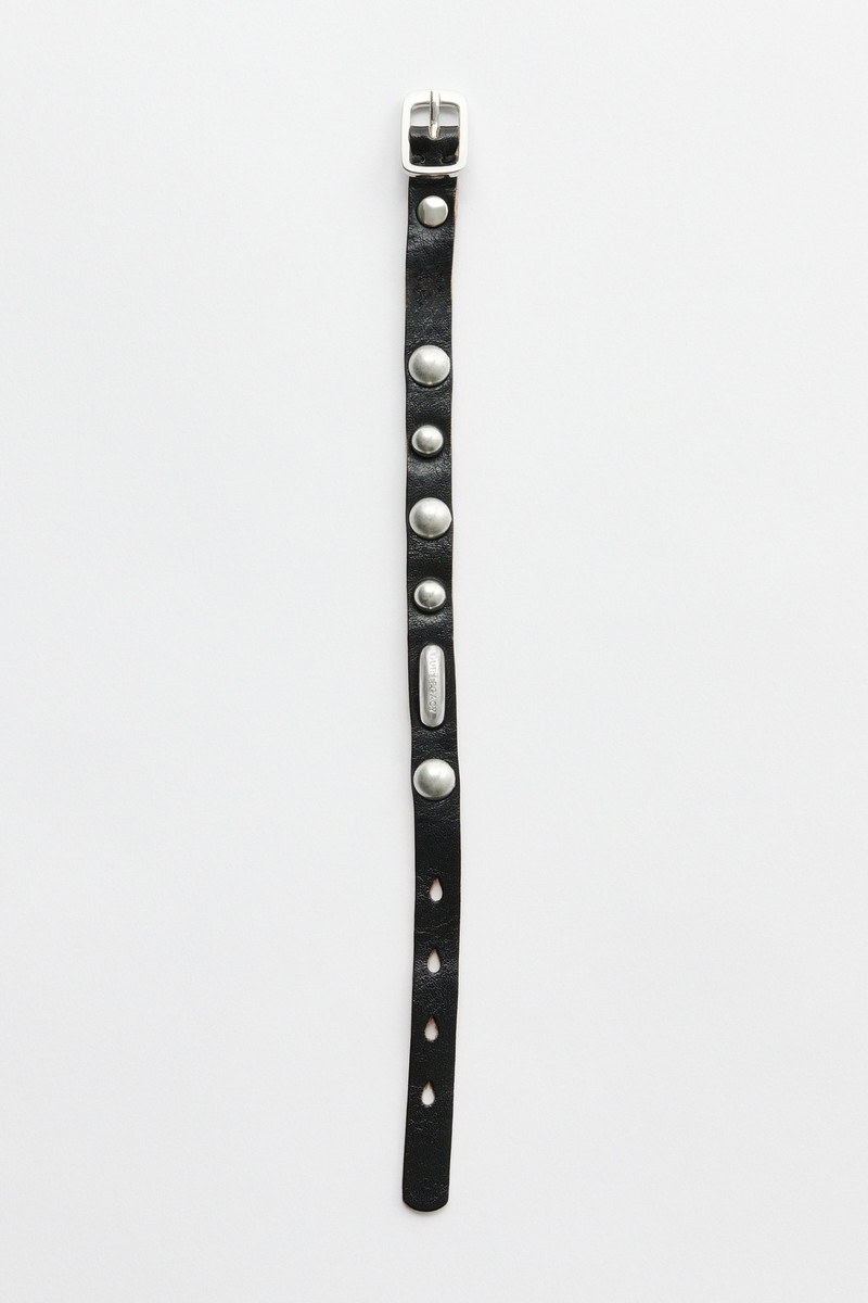 Super Slim Bracelet Deep Black Leather 3