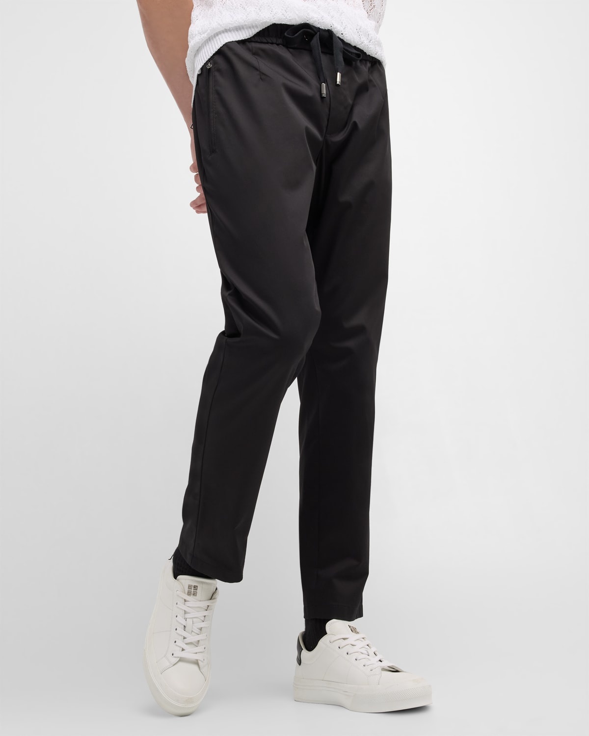 Men's Stretch Cotton Drawstring Pants - 7