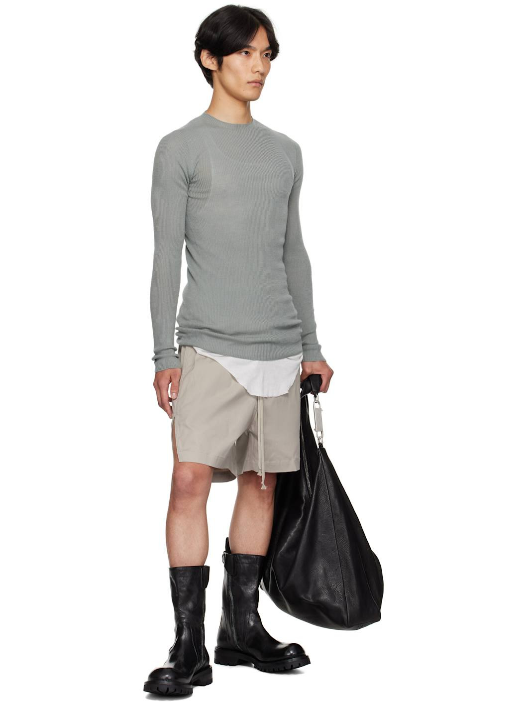 Blue Concordians Ribbed Round Neck Sweater - 4