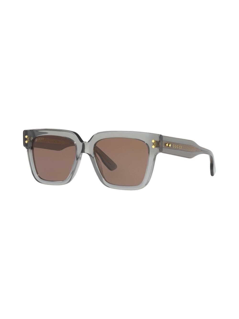 logo-print square-frame sunglasses - 3