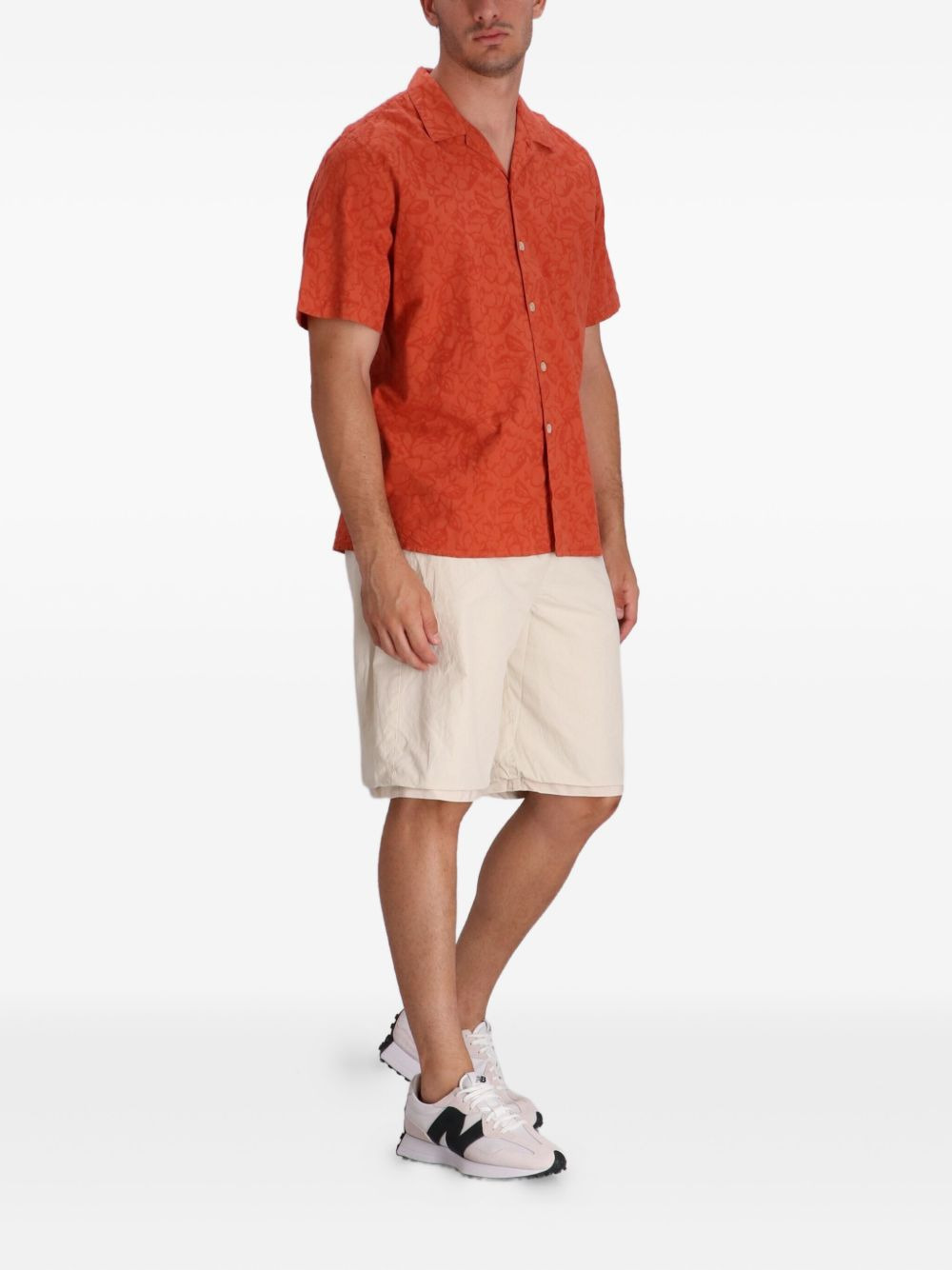 floral-print cotton shirt - 2