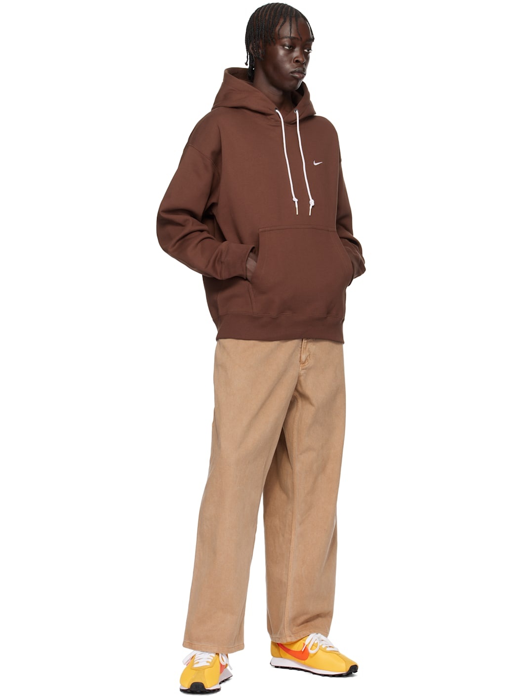Nike Burgundy Solo Swoosh Hoodie | REVERSIBLE