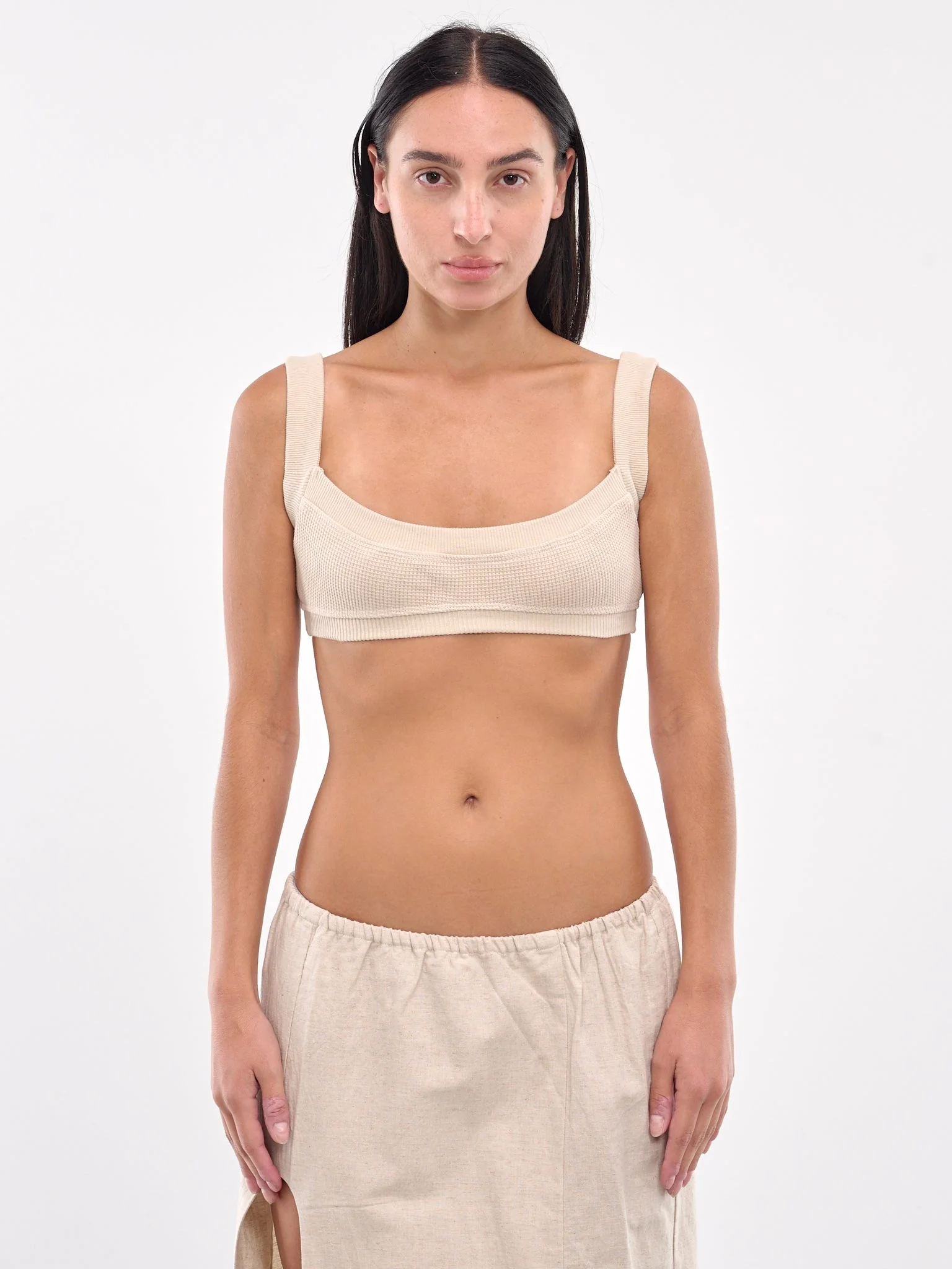 Waffle Knit Bralette - 1