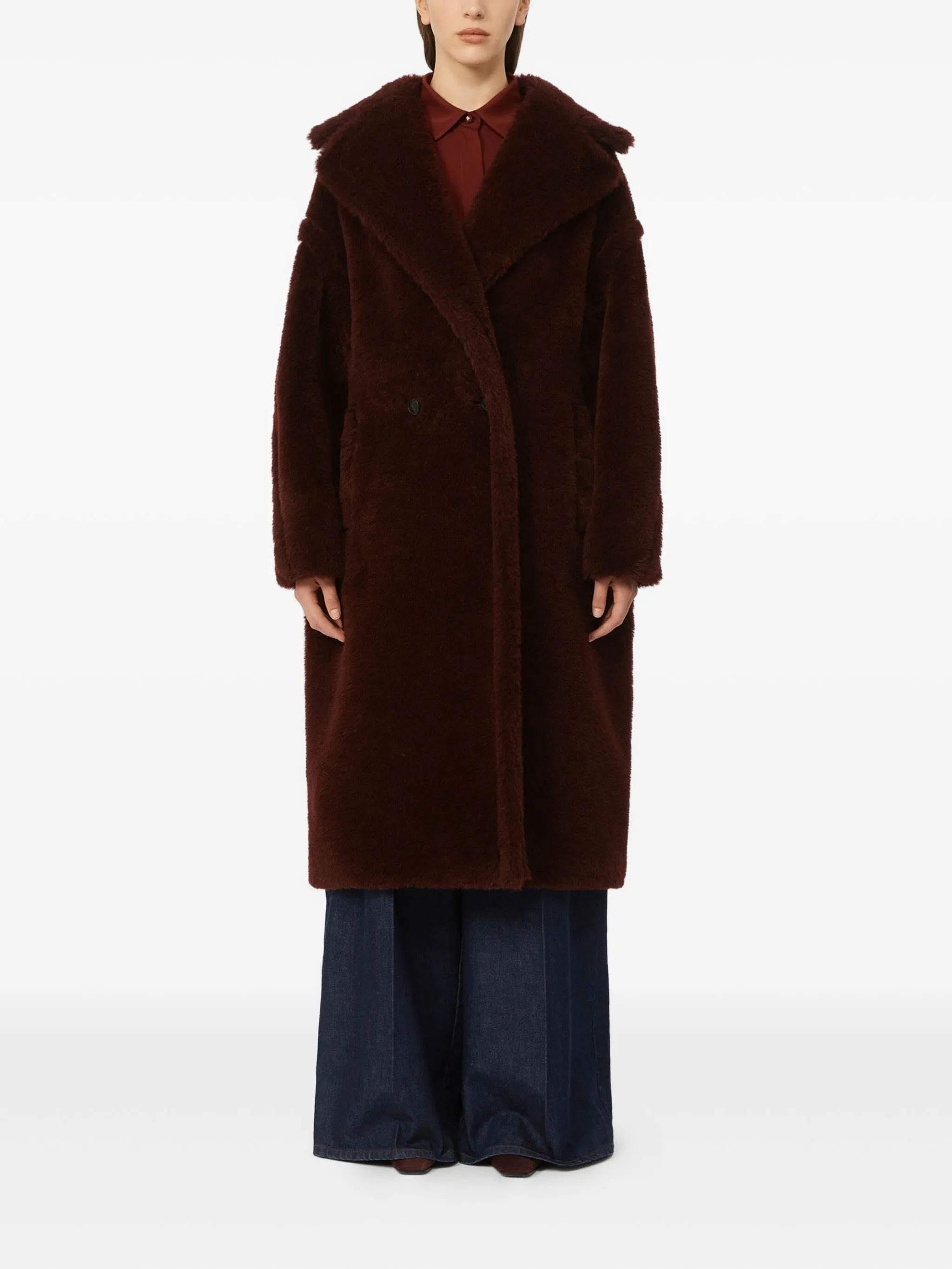 Max Mara Double-breasted Alpaca-wool Coat - 2