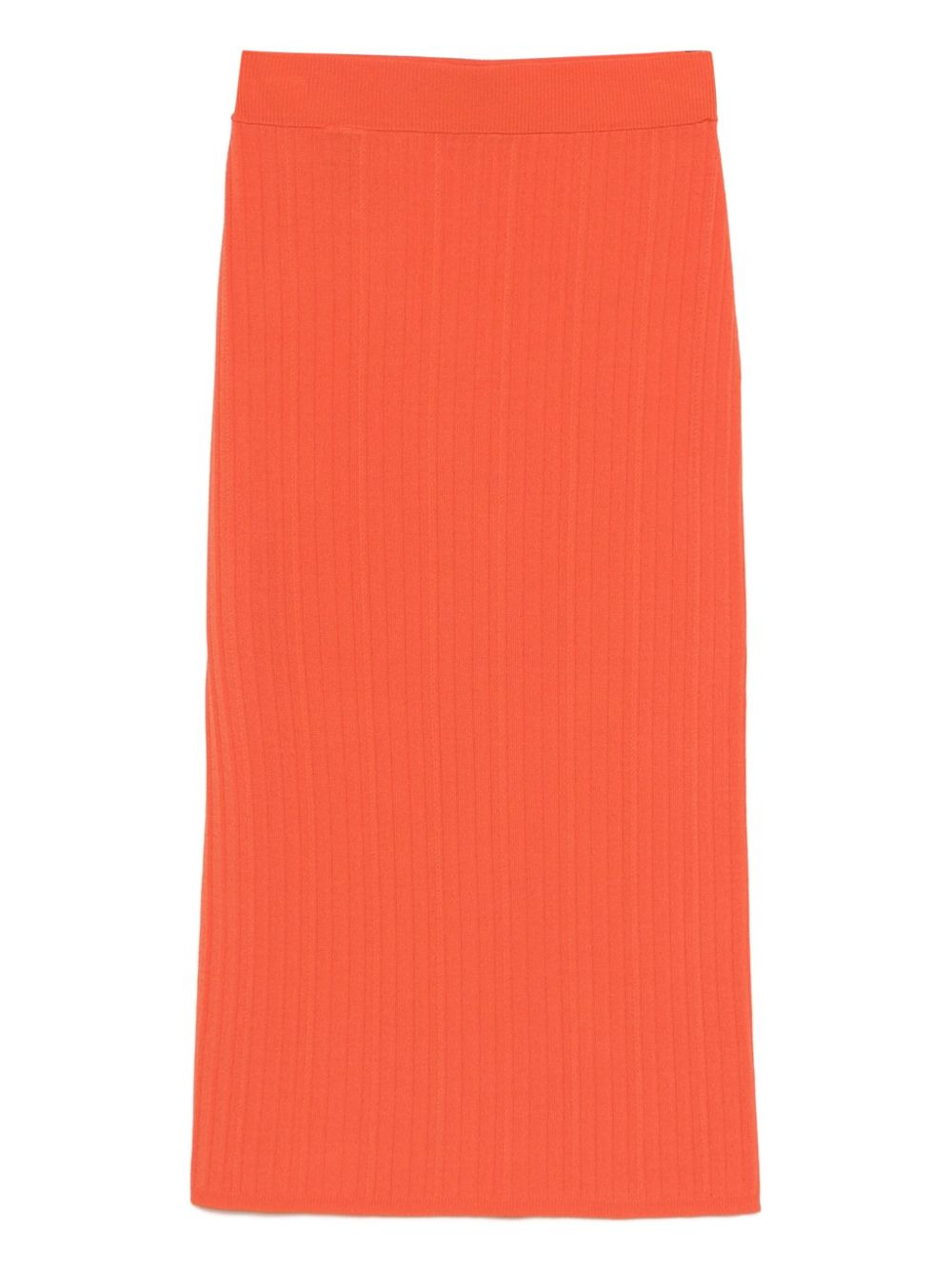 ribbed midi skirt - 2