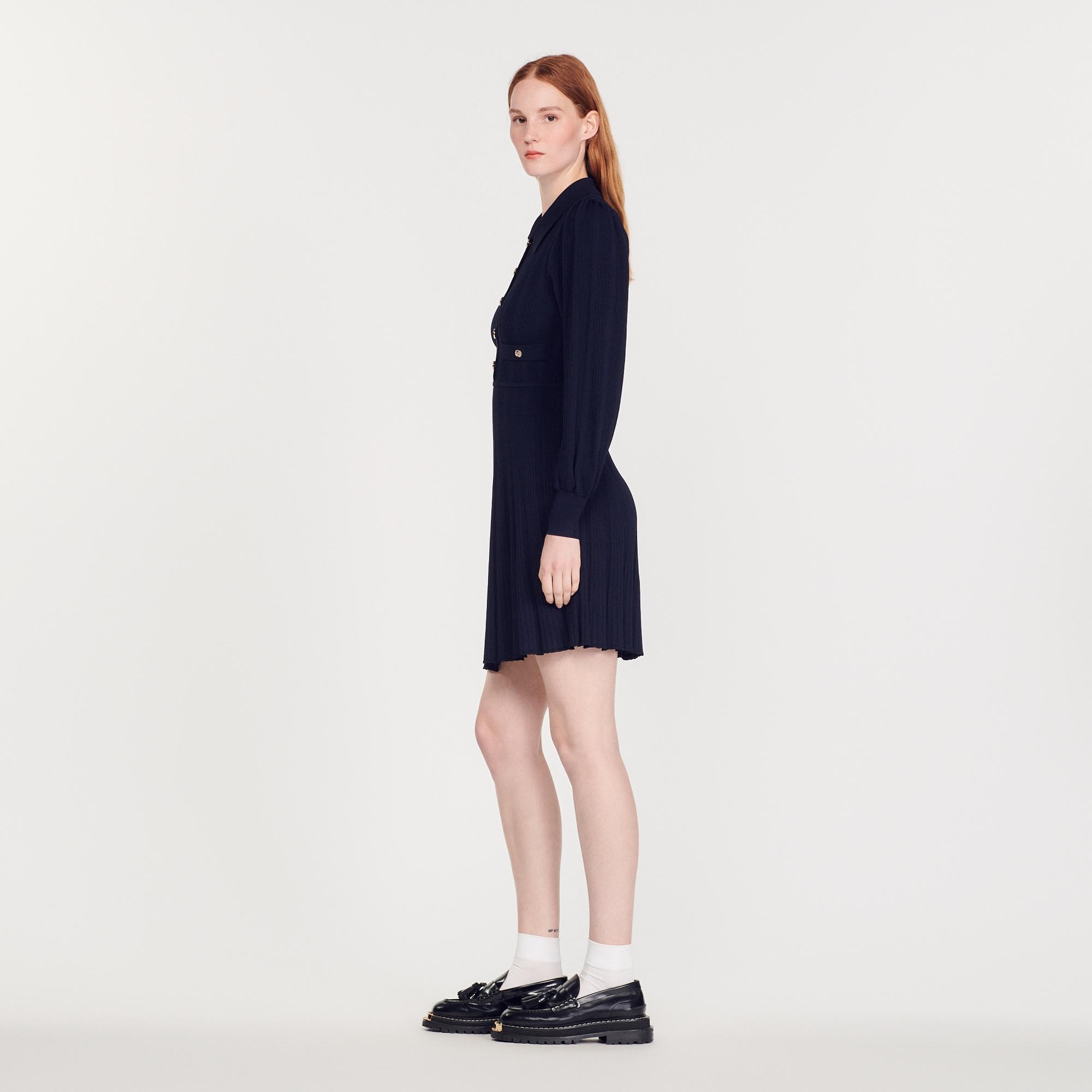 Pleated knit dress - 7