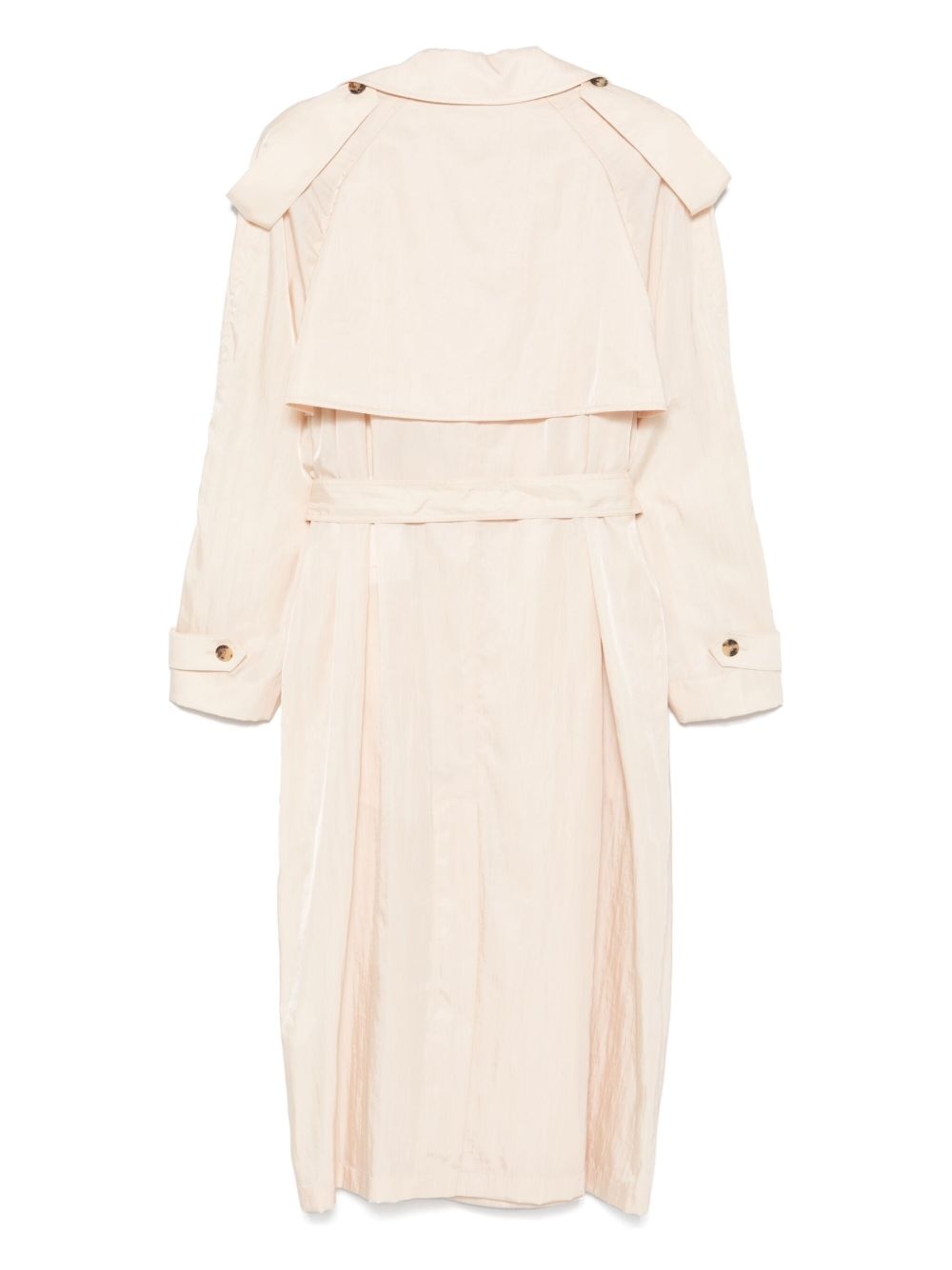 belted trench coat - 2