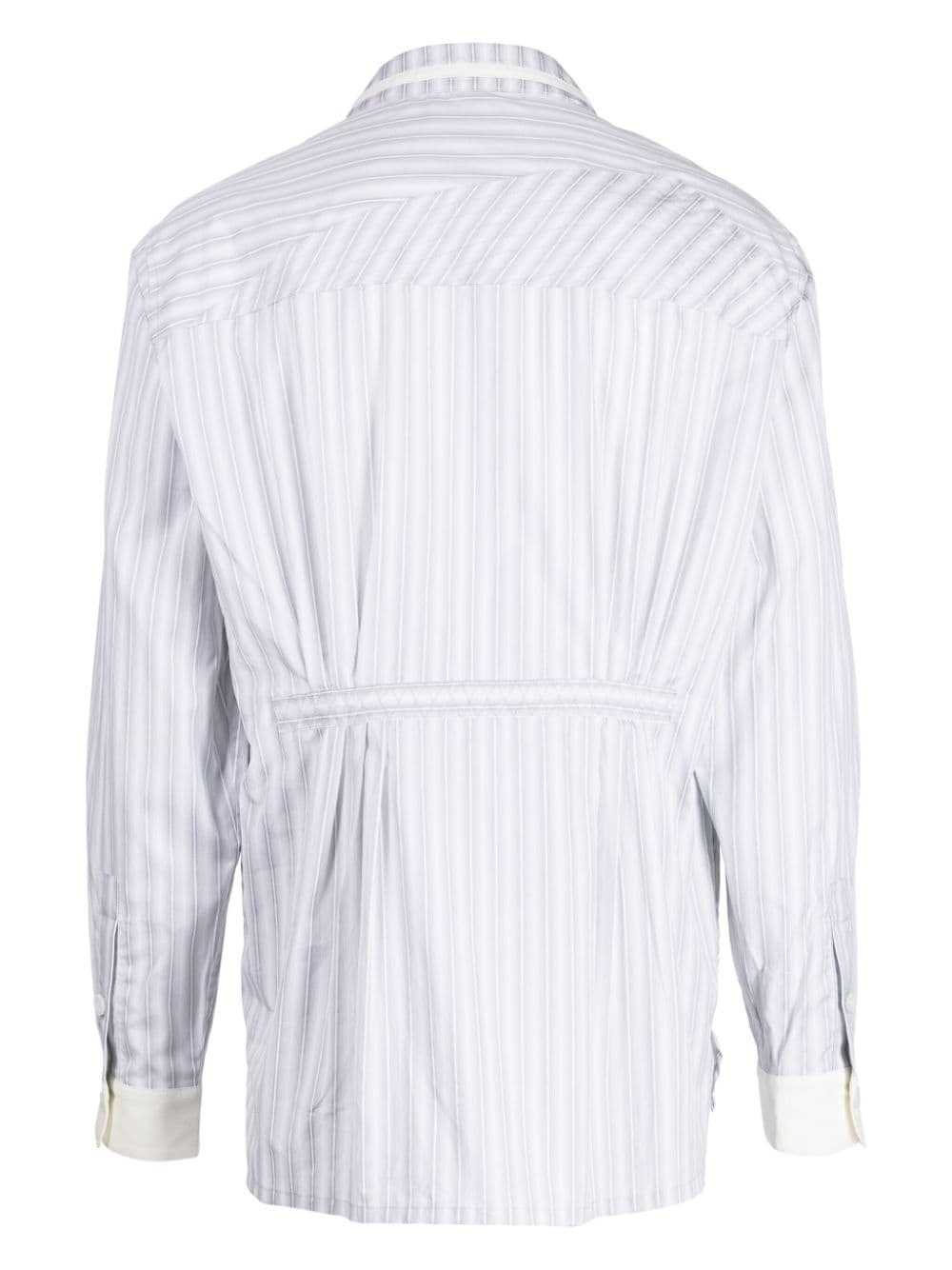 Aspasia striped asymmetric shirt - 2
