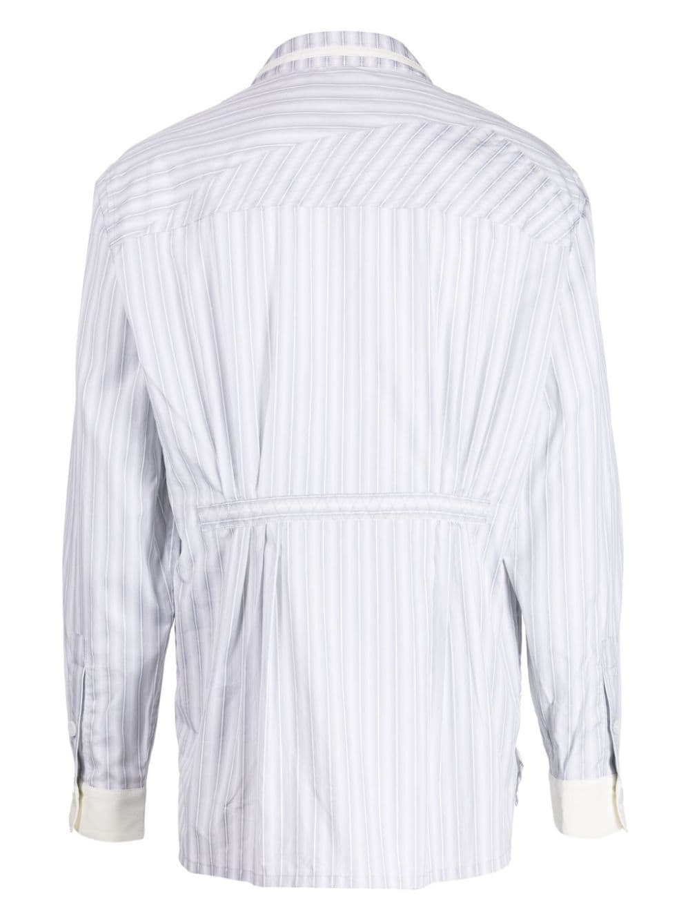 Aspasia striped asymmetric shirt - 4