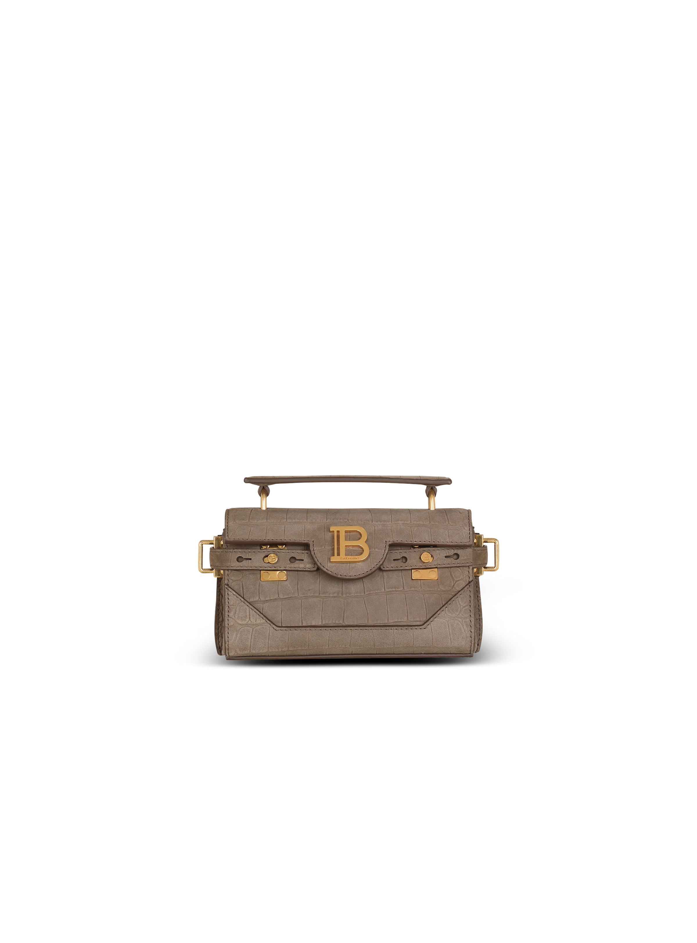 B-Buzz 19 bag in crocodile-embossed leather - 1