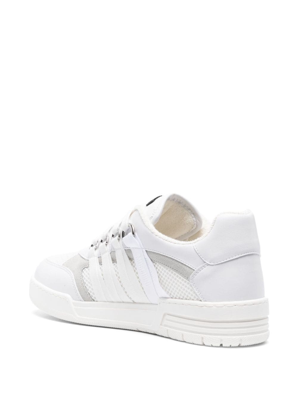 lace-detailed panelled trainers - 3