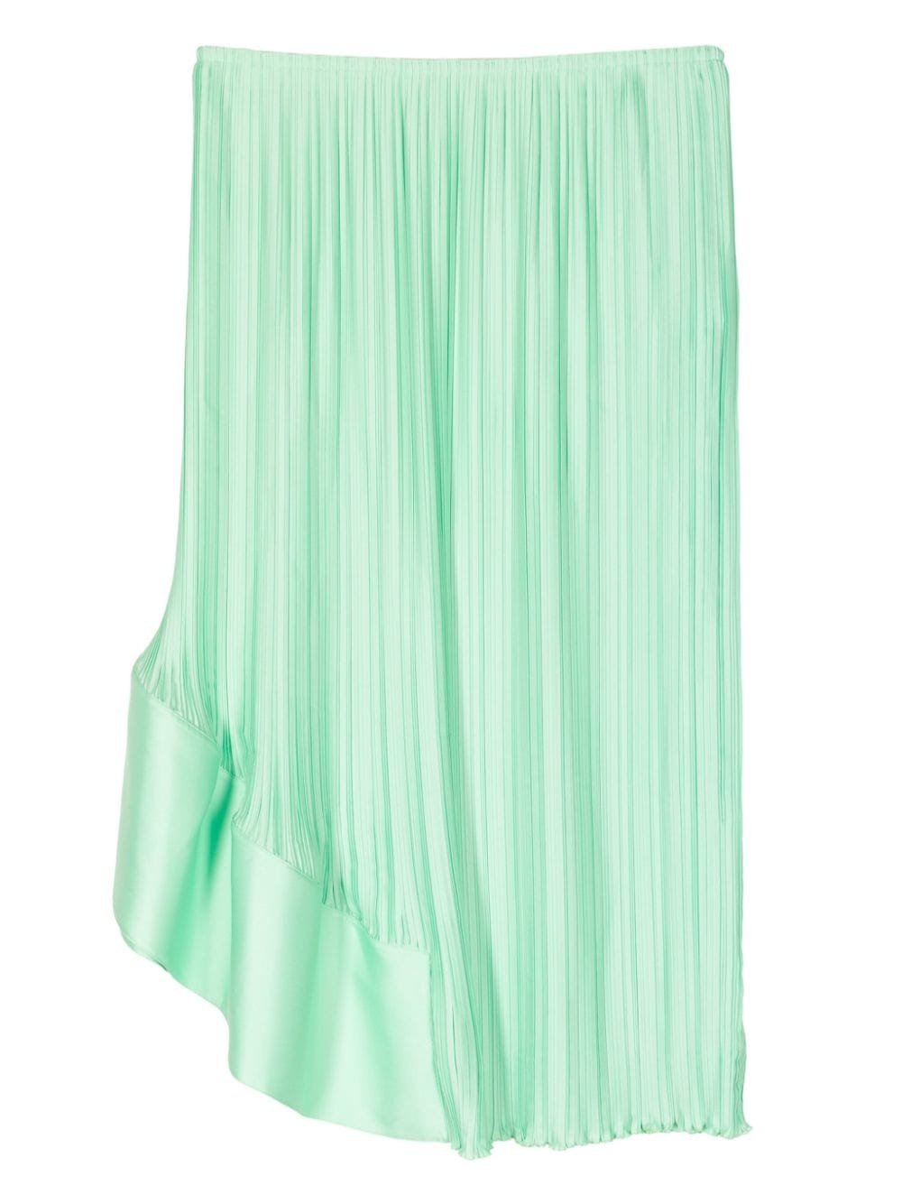 asymmetric pleated skirt - 2