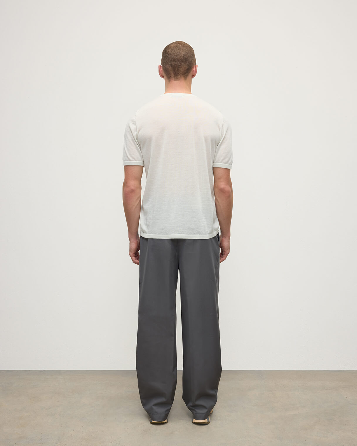 Superfine Cashmere White T-Shirt - 4