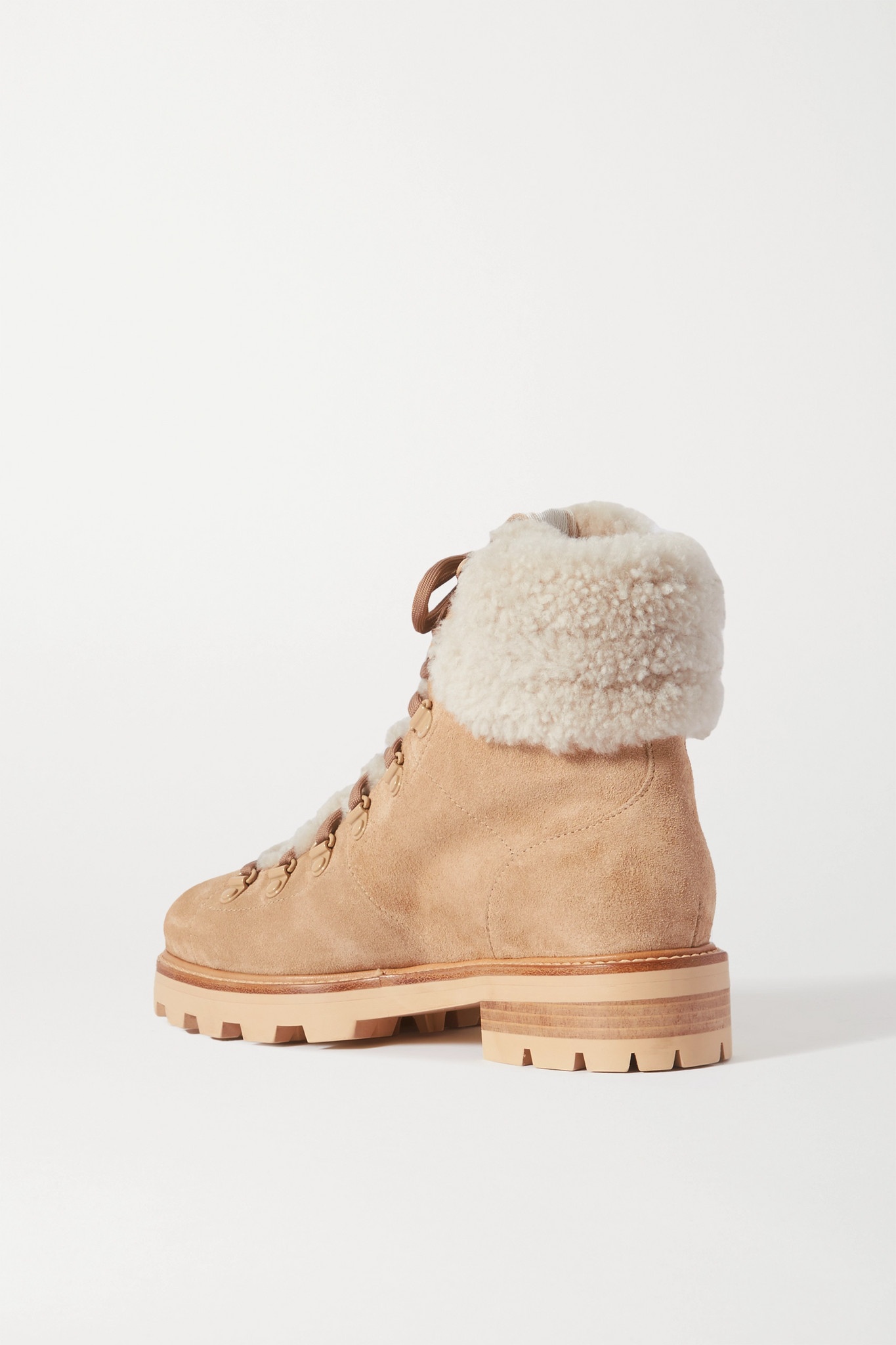 Eshe shearling-lined suede ankle boots - 3