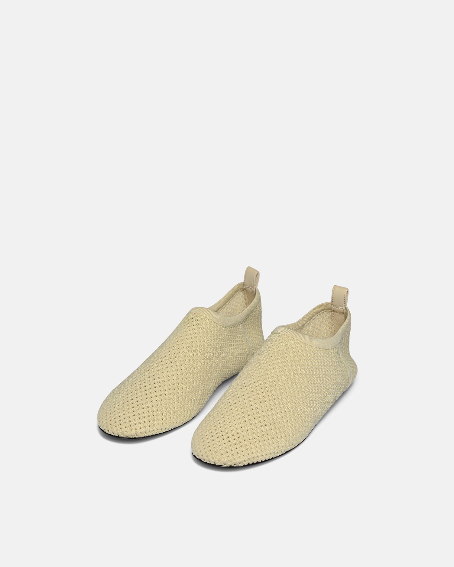 Mesh-Knit Round-Toe Slip On Shoes - 2