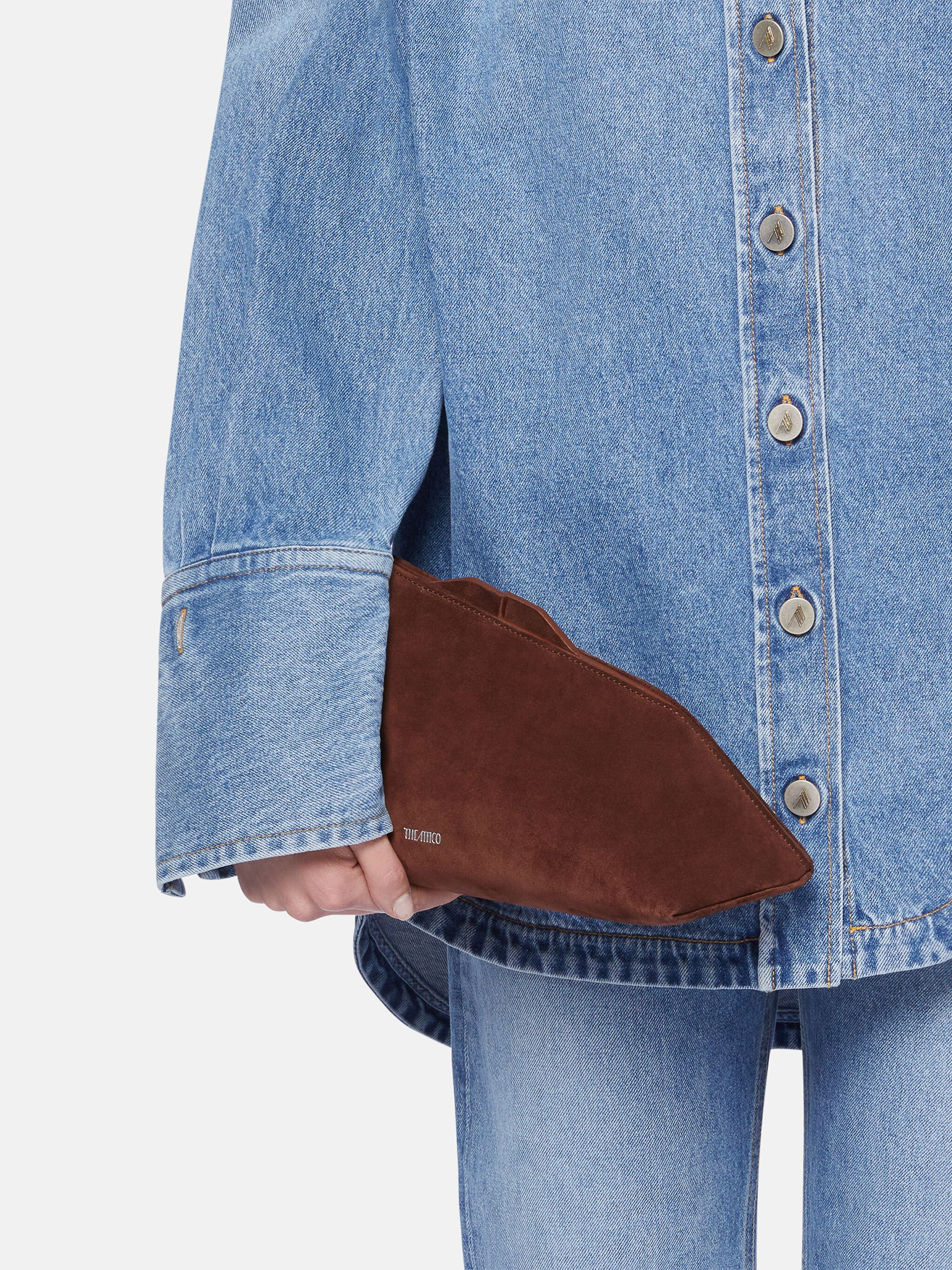''8.30 PM'' LIGHT CHOCOLATE OVERSIZED CLUTCH - 2