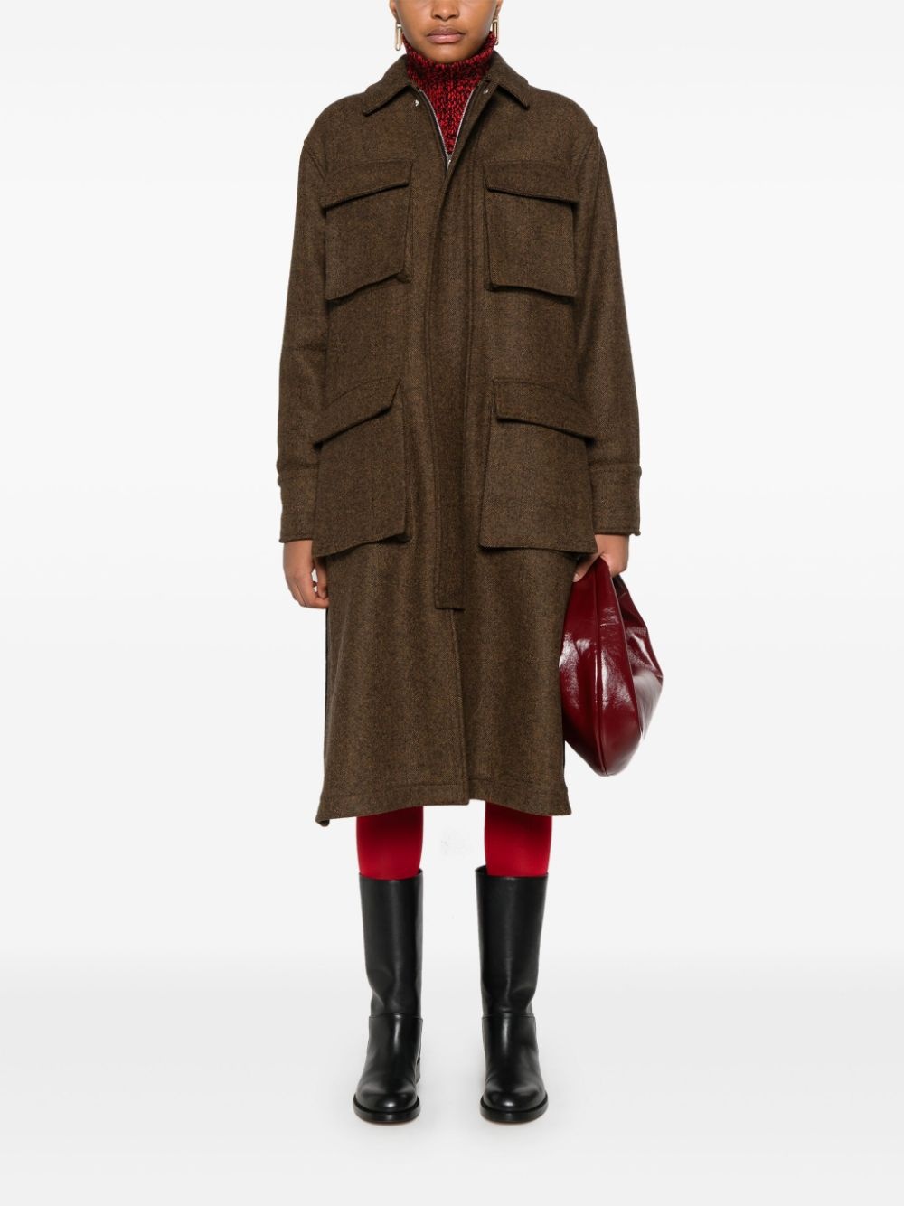 herringbone coat - 2