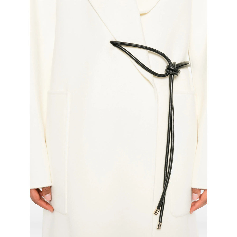 Sportmax Neutrals Coats - Double Breasted & Peacoats Women - 2