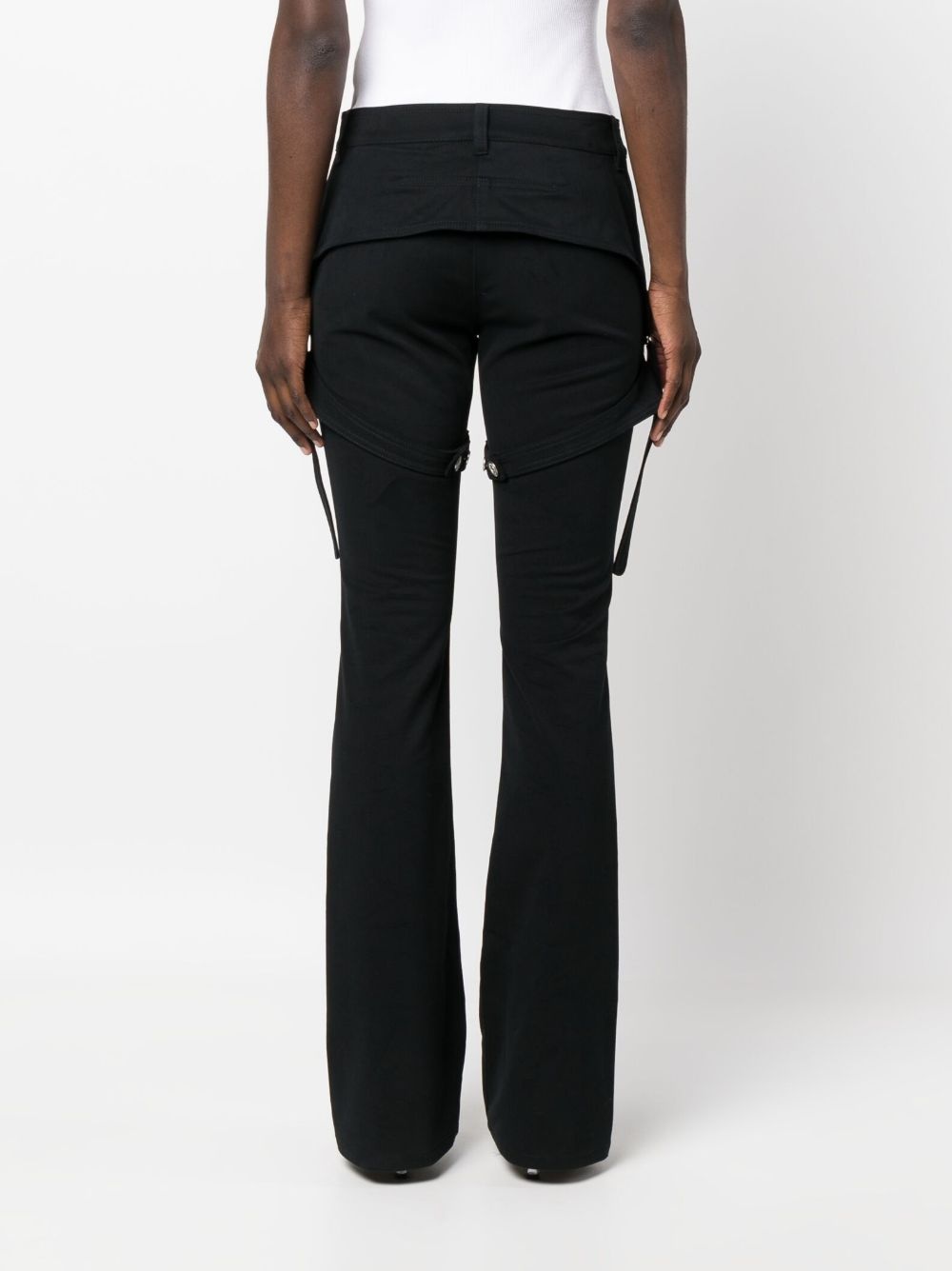 straight-leg cotton trousers - 4