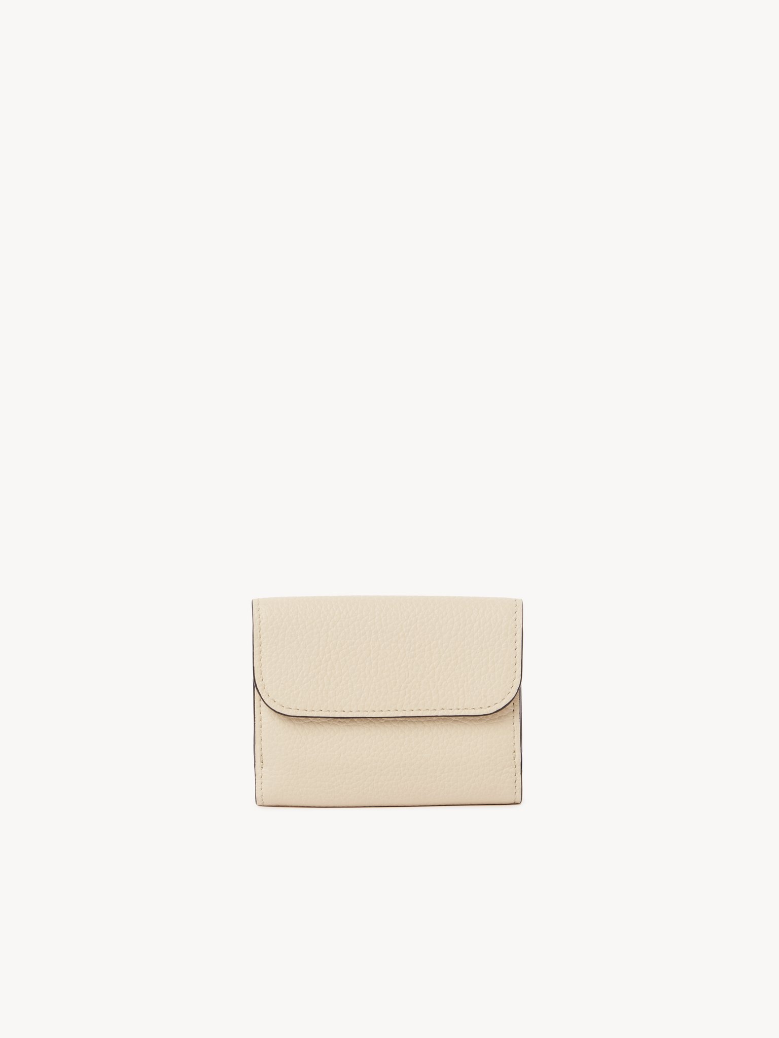 SMALL ALPHABET TRI-FOLD IN GRAINED LEATHER - 4