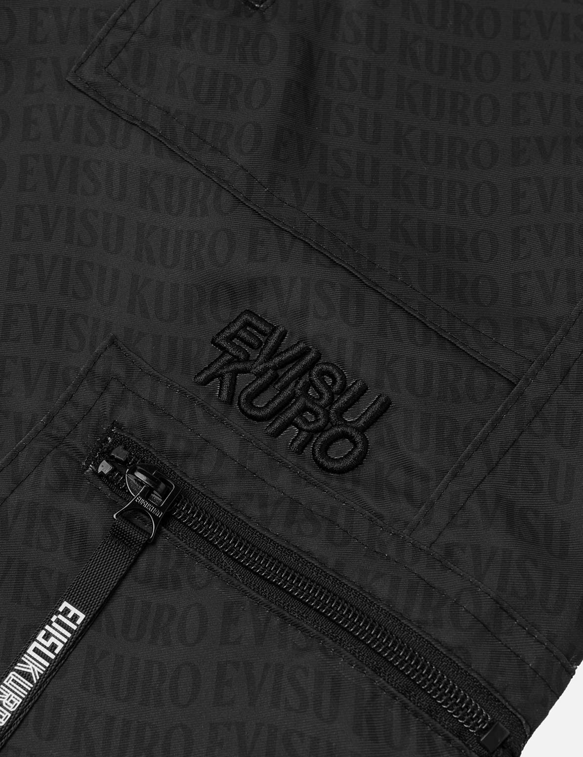 Allover Logo Print Loose Fit Cargo Pants - 6