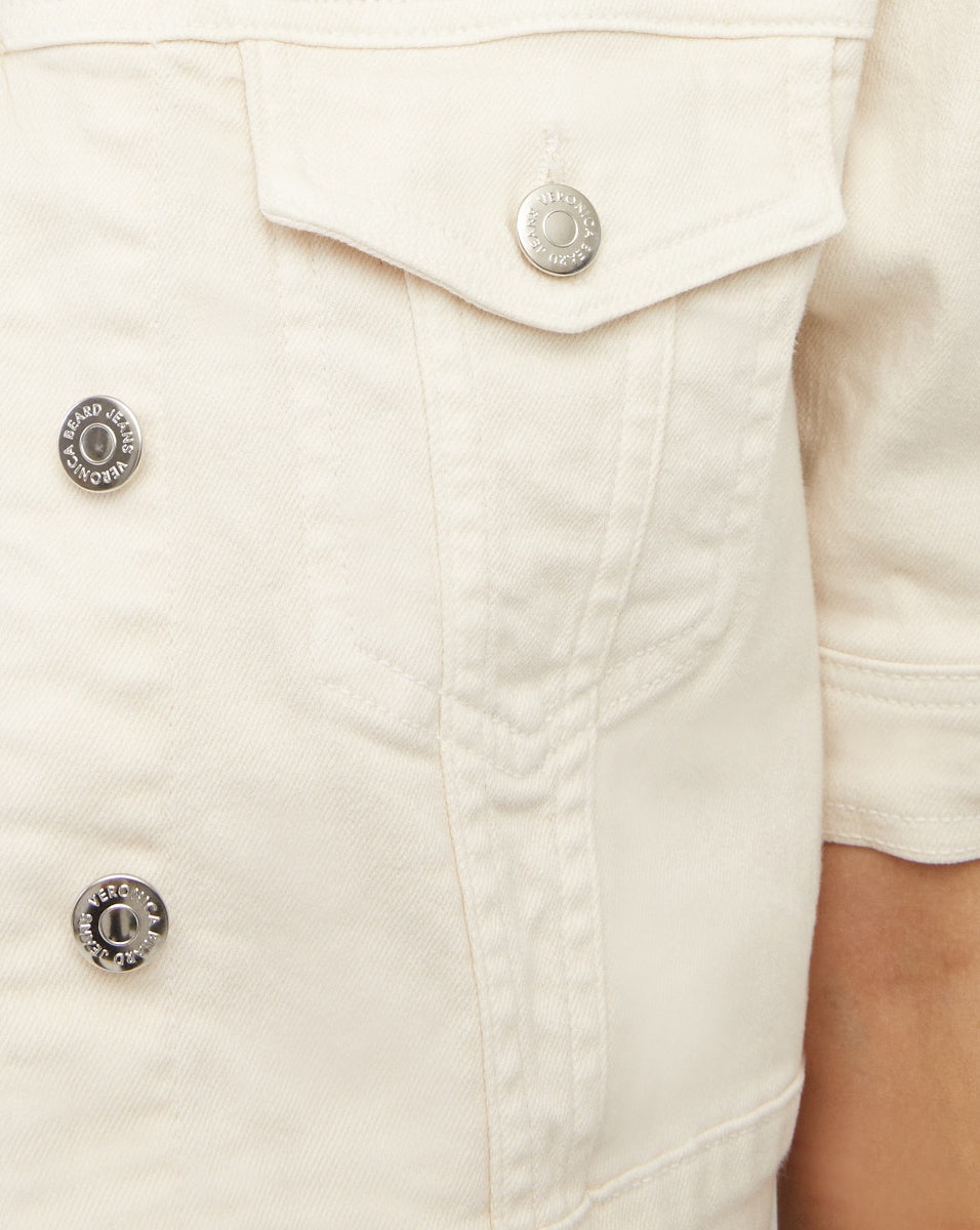 RAINA SHORT-SLEEVED DENIM JACKET - 3