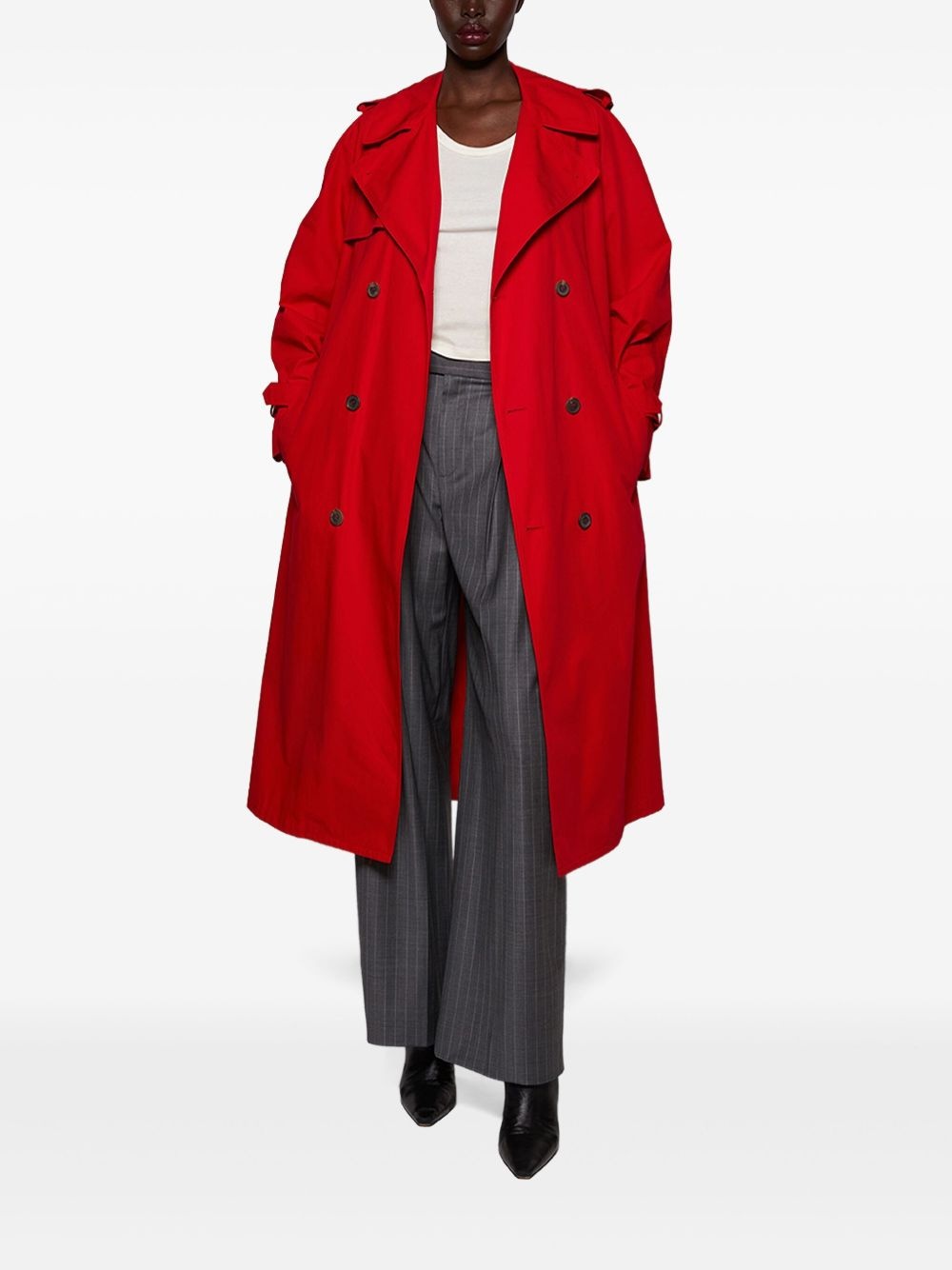 cotton trench coat - 2