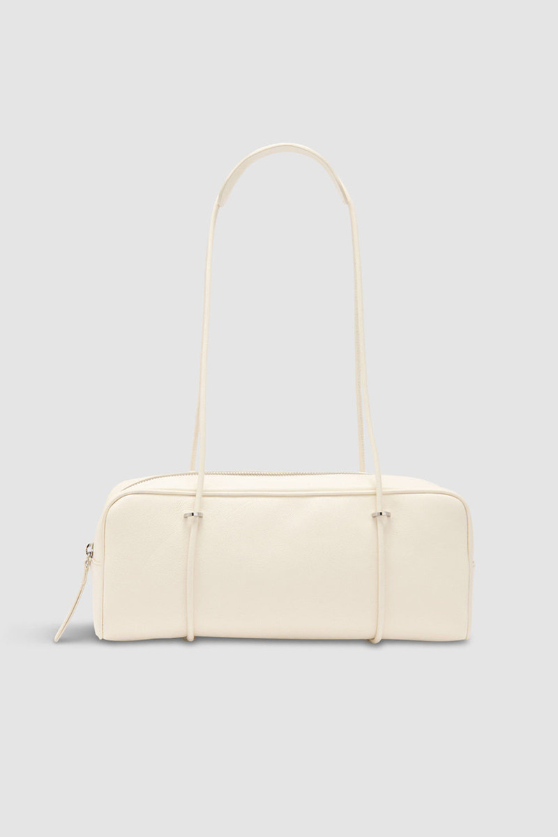 Kimberly Limewash Washed Leather Shoulder Bag 1