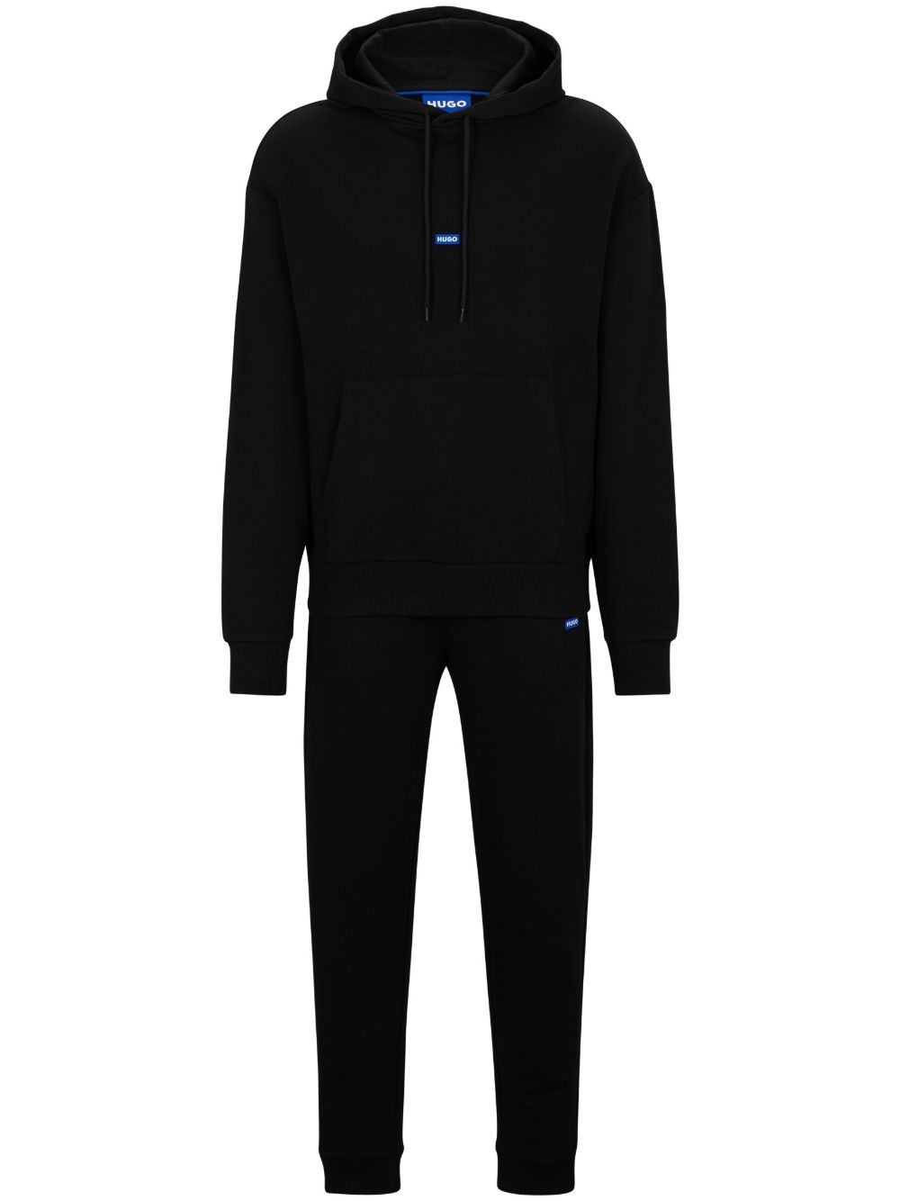 logo-appliqué cotton hoodie - 1