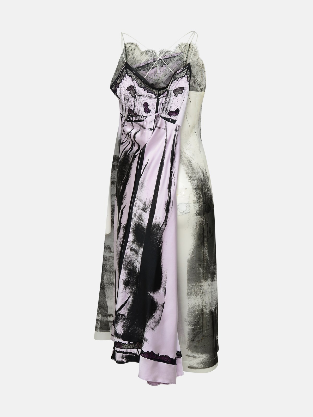 'FREEZE-FRAME' MULTICOLOURED SILK BLEND DRESS - 3