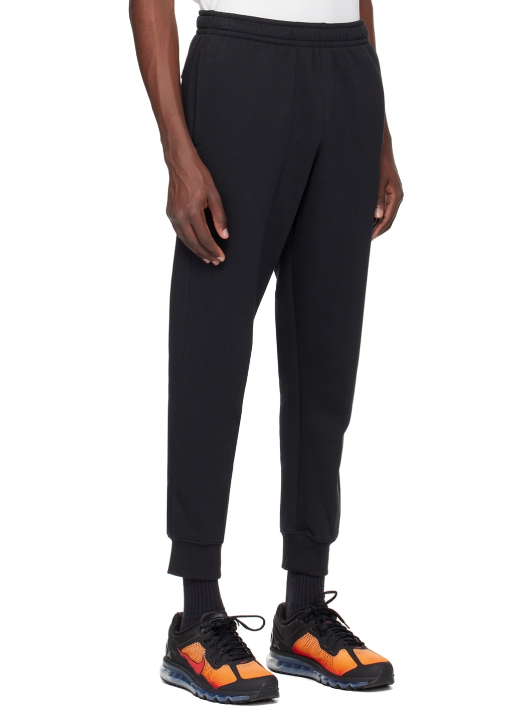 Black Embroidered Sweatpants - 2