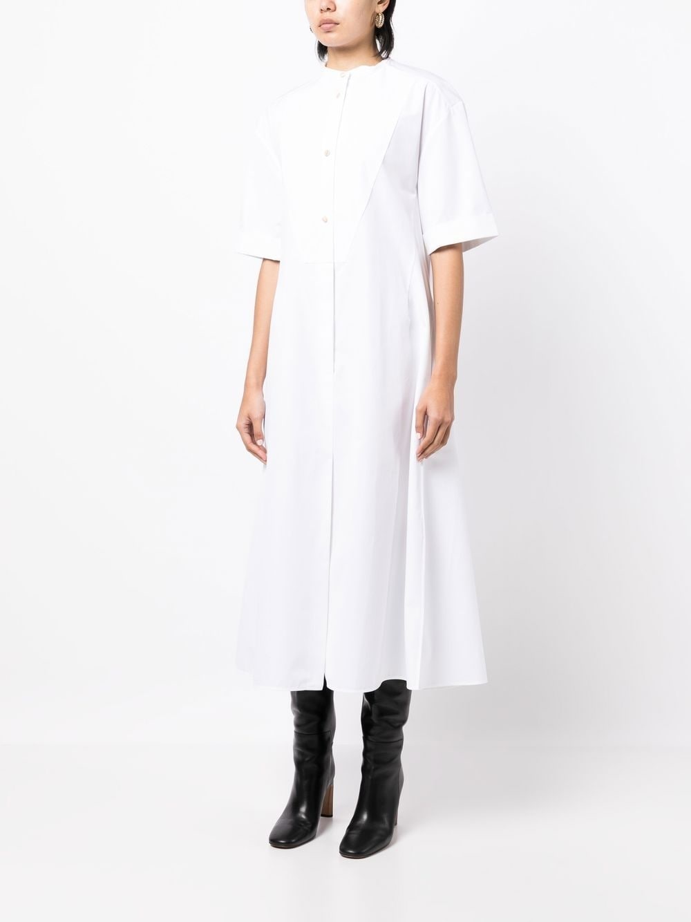 cotton shirt dress - 3