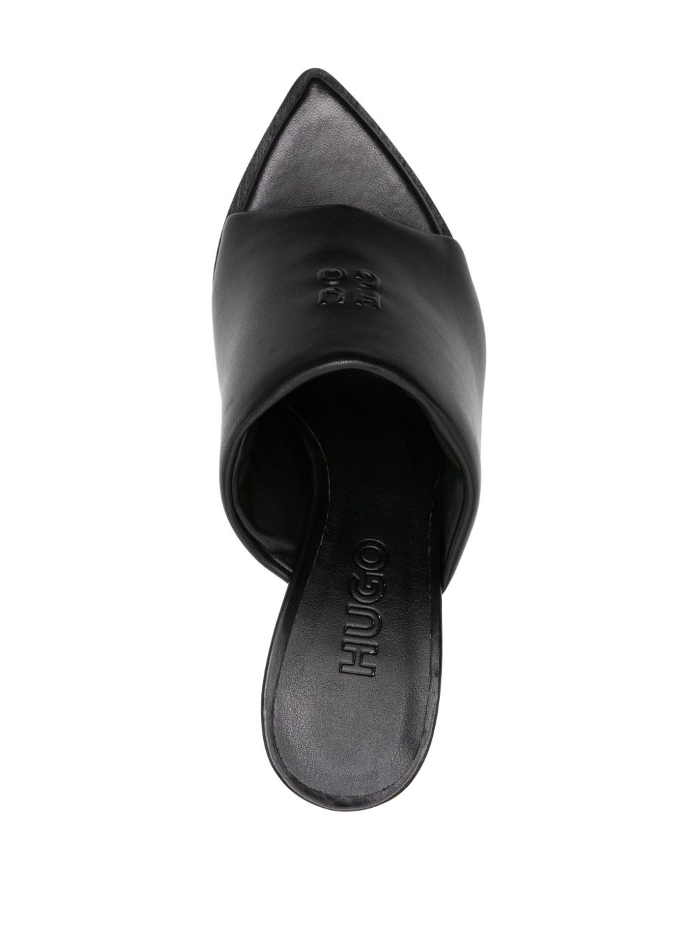 90mm padded leather mules - 4
