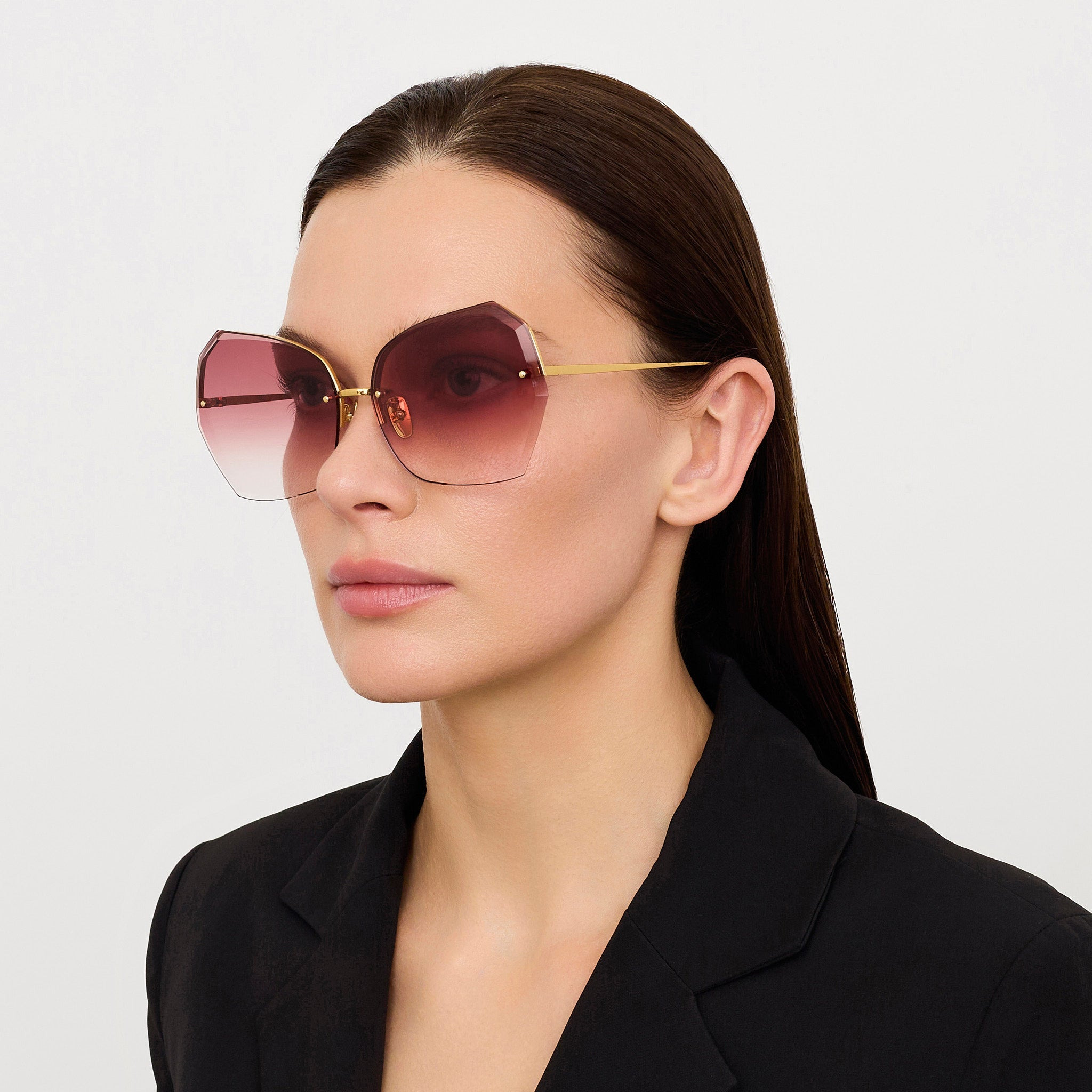 Lila Sunglasses in Red and Gold - 6