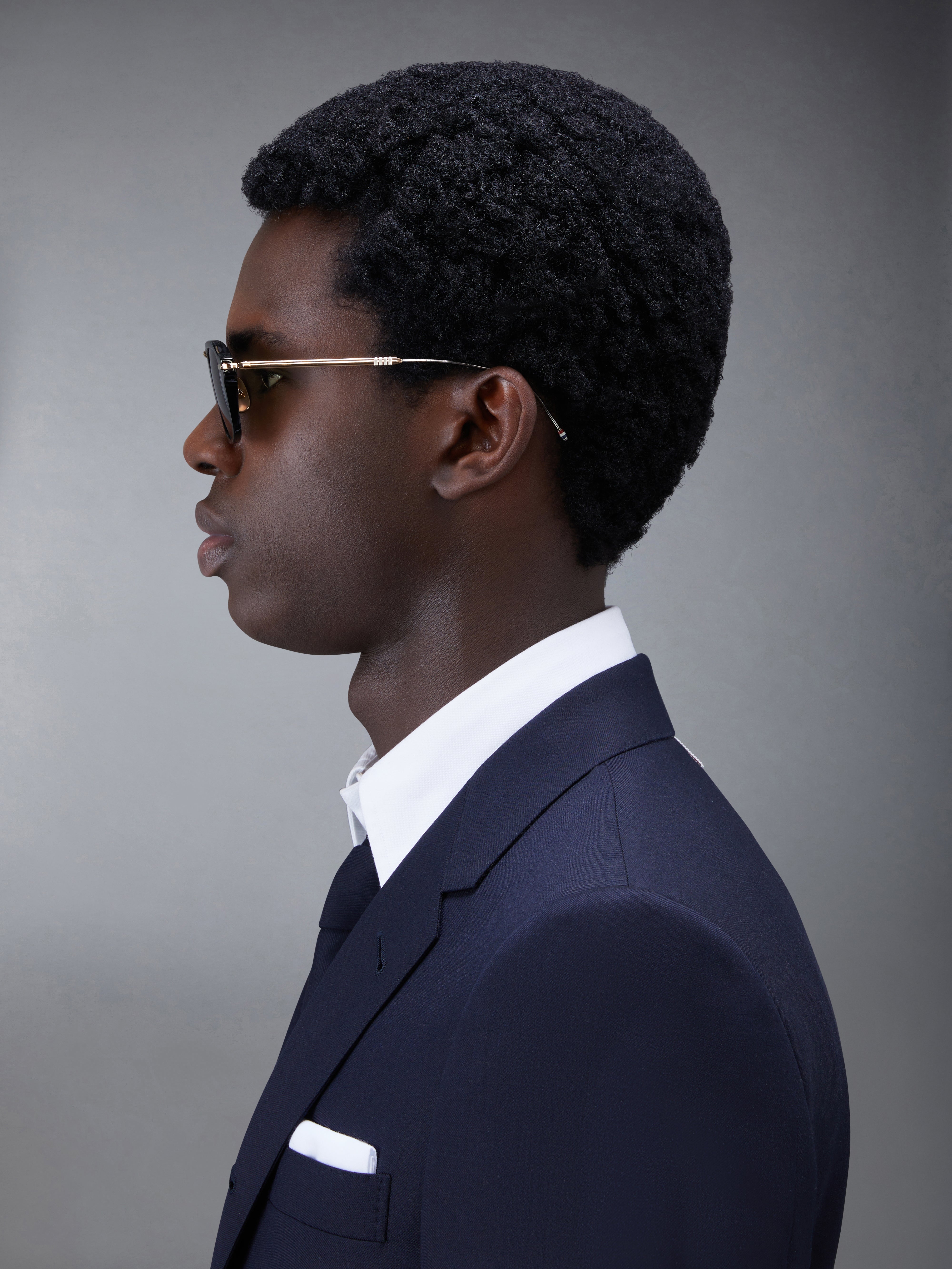 ACETATE AND TITANIUM RECTANGULAR SUNGLASSES - 3