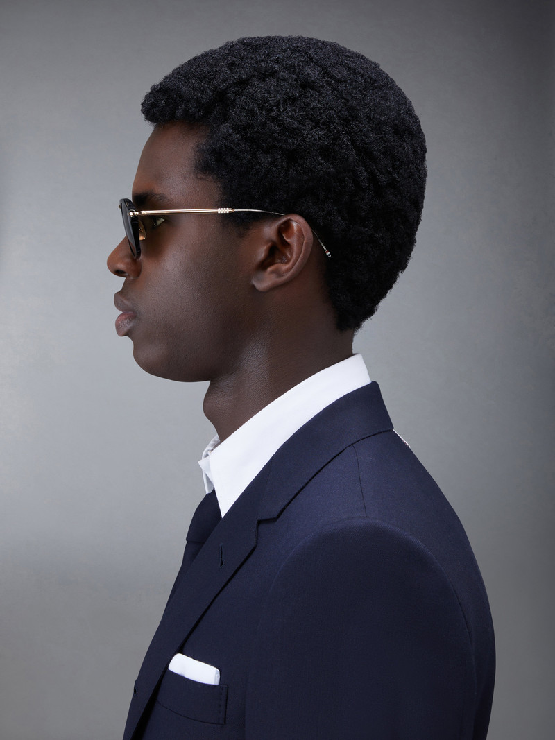 Acetate And Titanium Rectangular Sunglasses 3